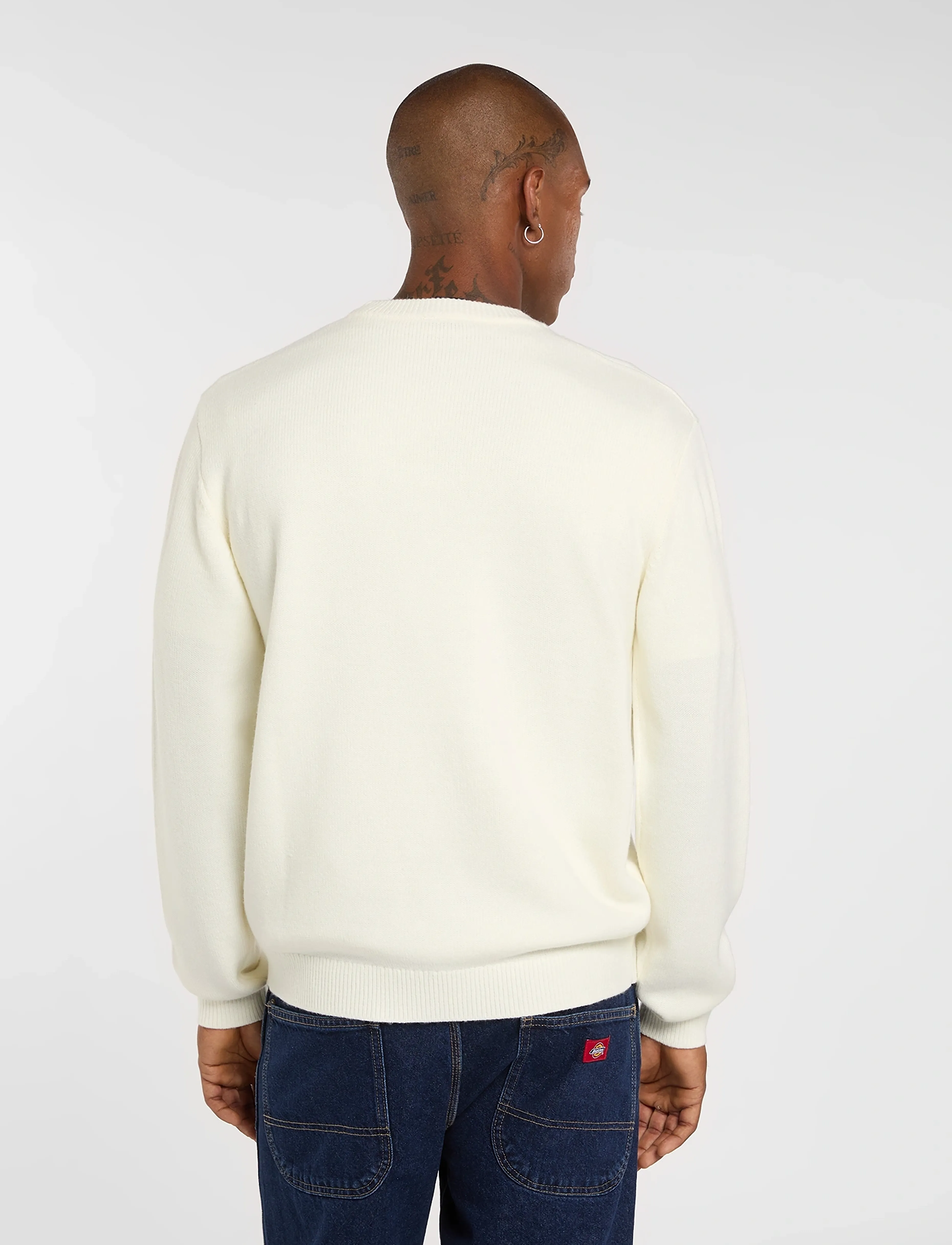 Dickies - UNION JACQUARD SWEATER - round necks - egret - 4