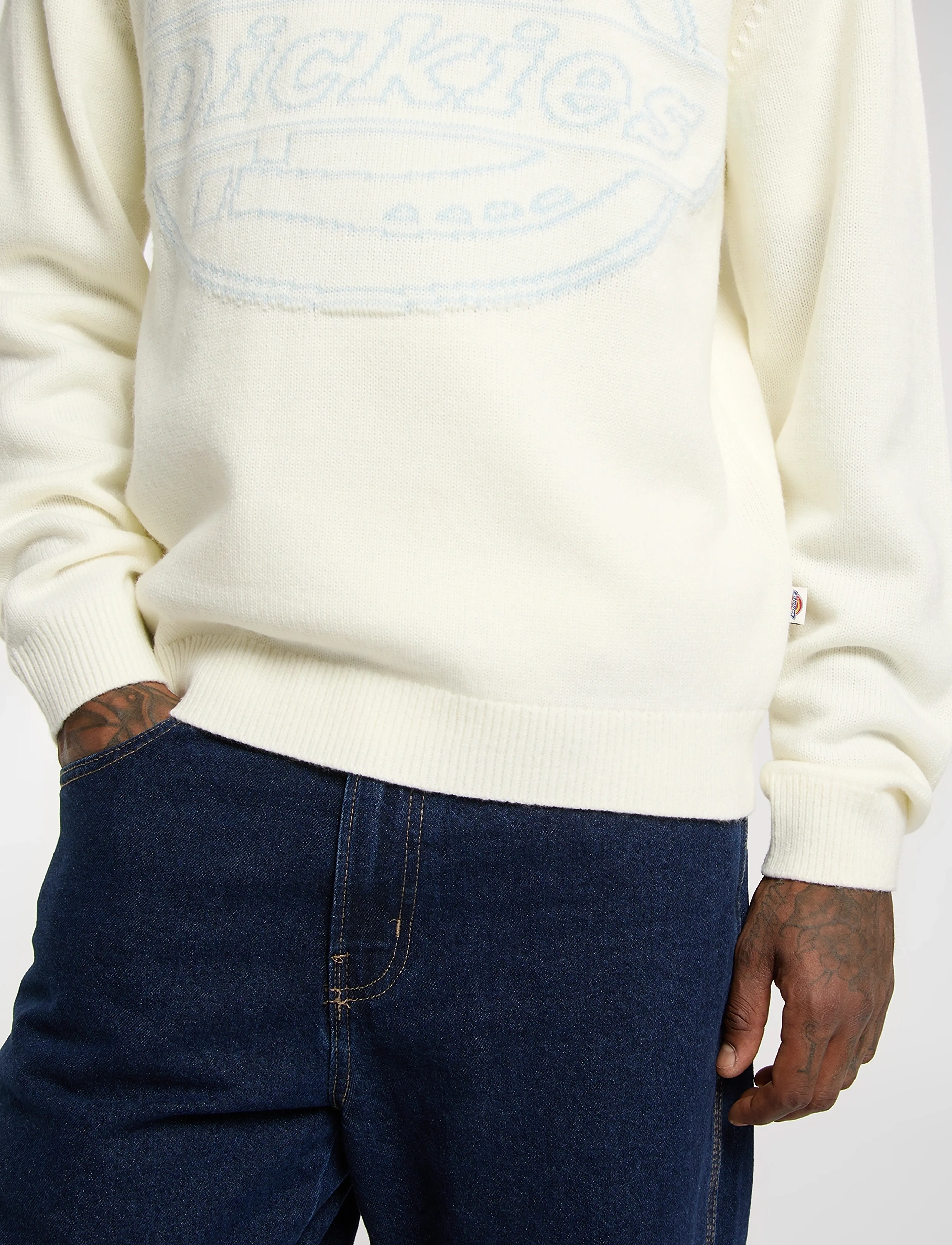 Dickies - UNION JACQUARD SWEATER - round necks - egret - 5