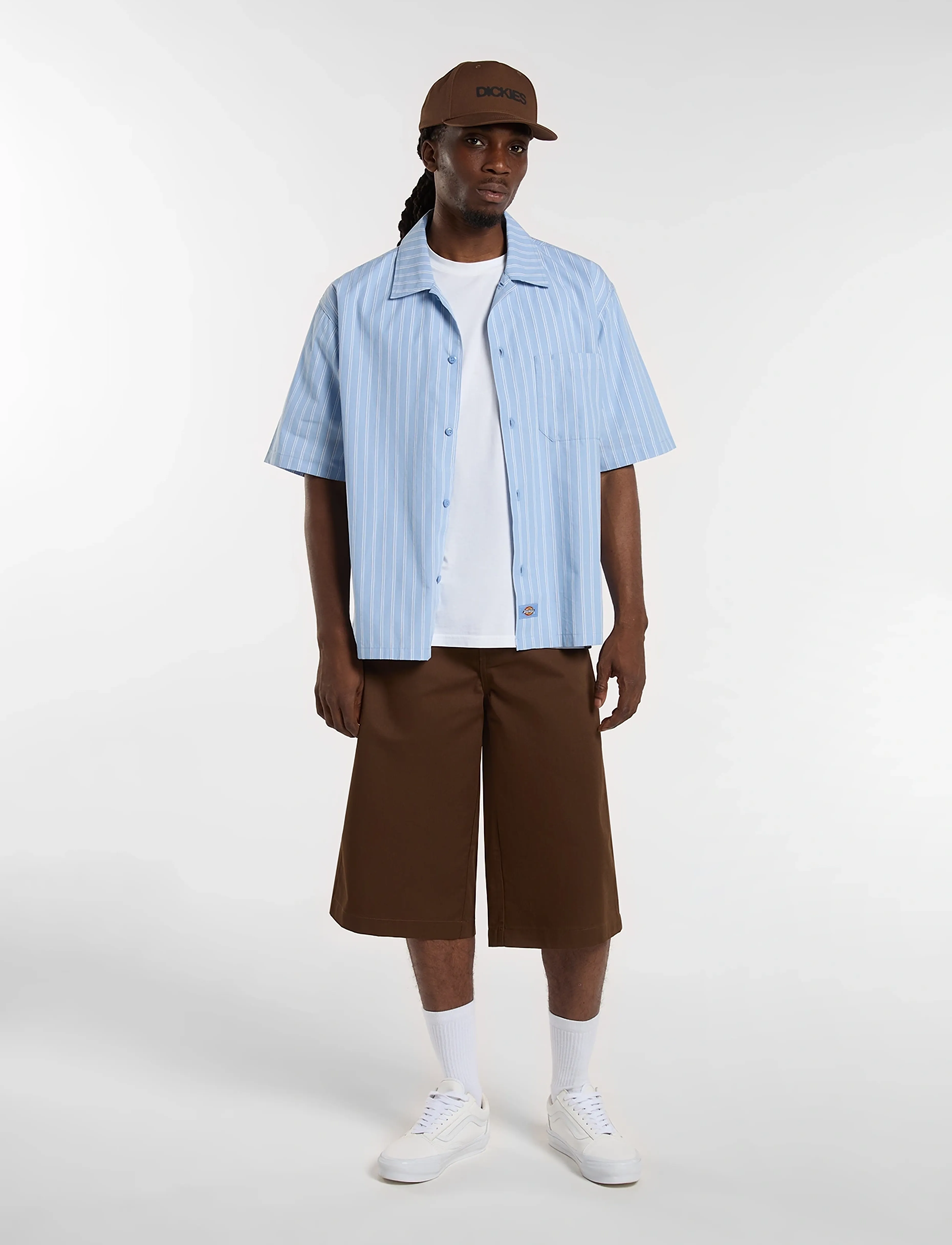 Dickies - VENEDOCIA STRIPE SHIRT SS - endless sky - 4