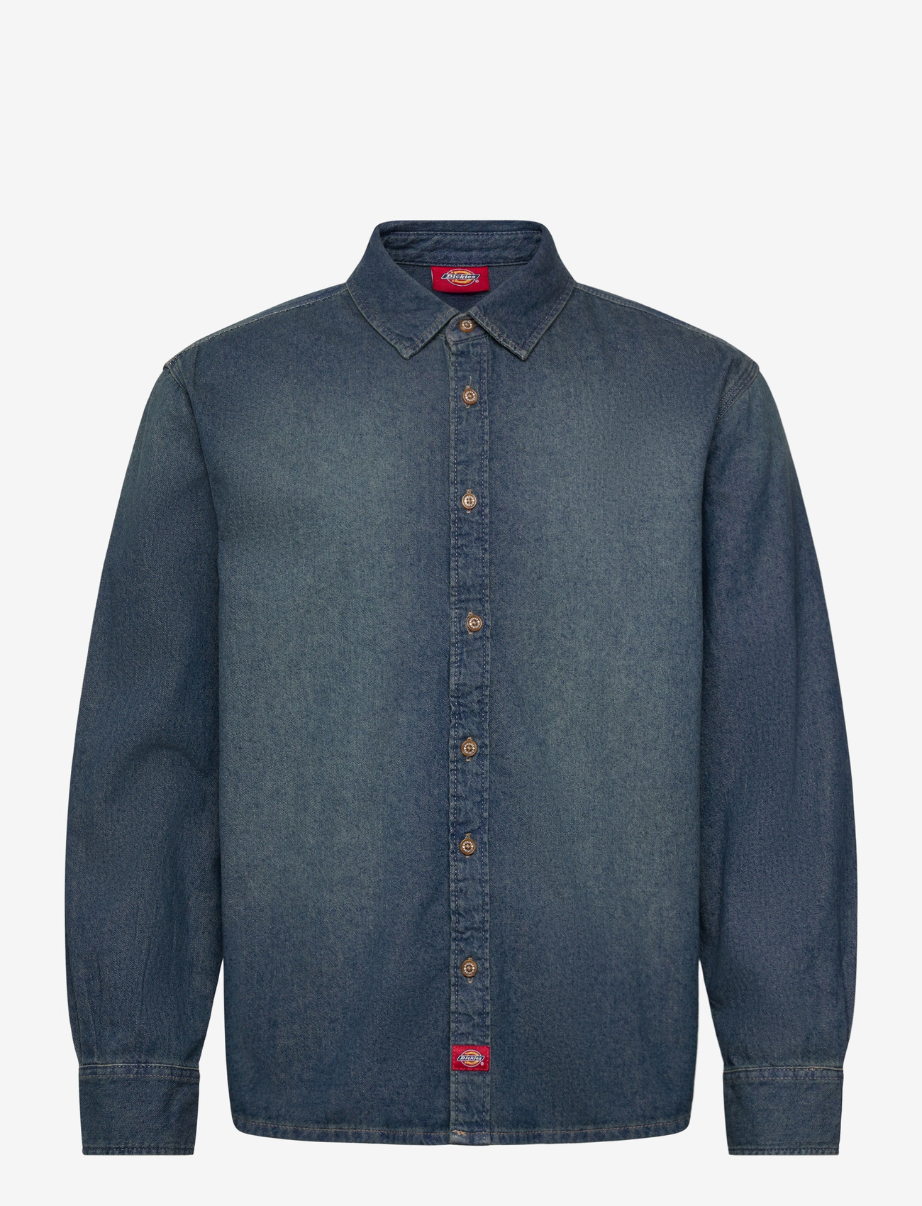 Dickies - LIGHTWEIGHT DENIM SHIRT LS - jeanshemden - khaki tinted blue - 1