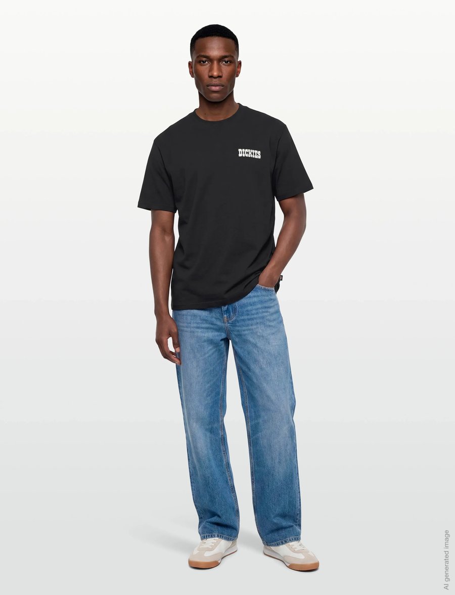 Dickies - PLAIN CITY SS TEE - kortärmade t-shirts - black - 0