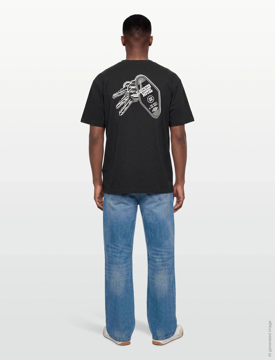 Dickies - PLAIN CITY SS TEE - lühikeste varrukatega t-särgid - black - 4