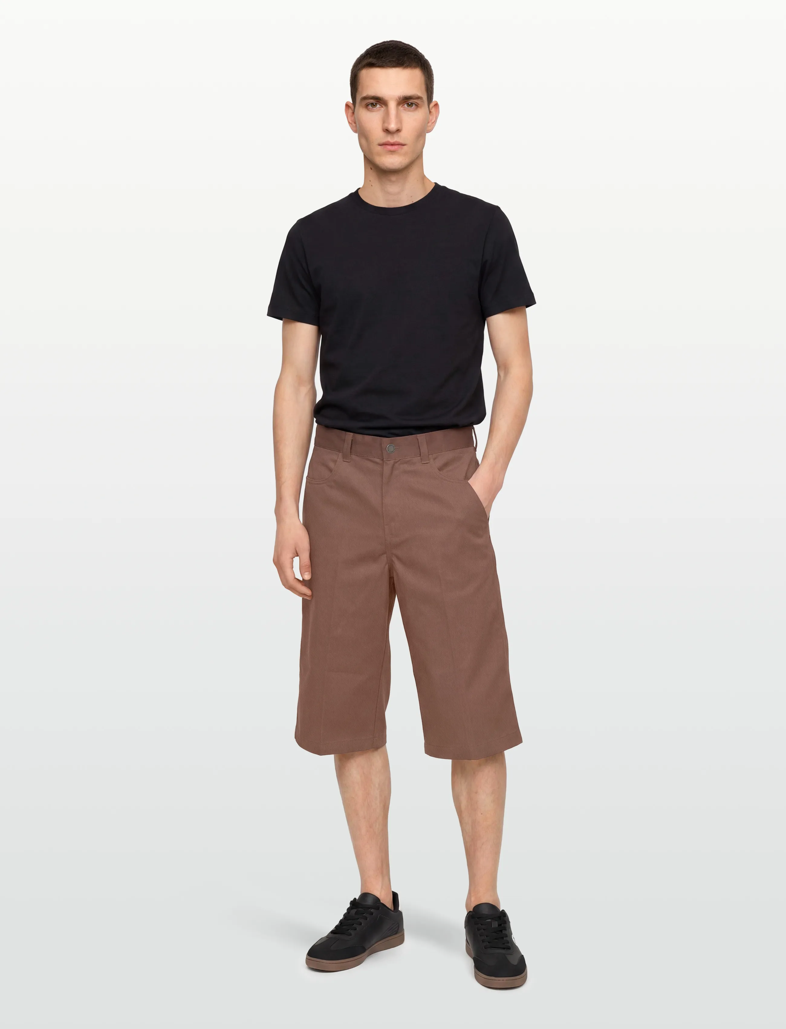 Dickies Union 17 Inch Twill Short, 34, Brown, Shorts > Chinoshorts, Herre