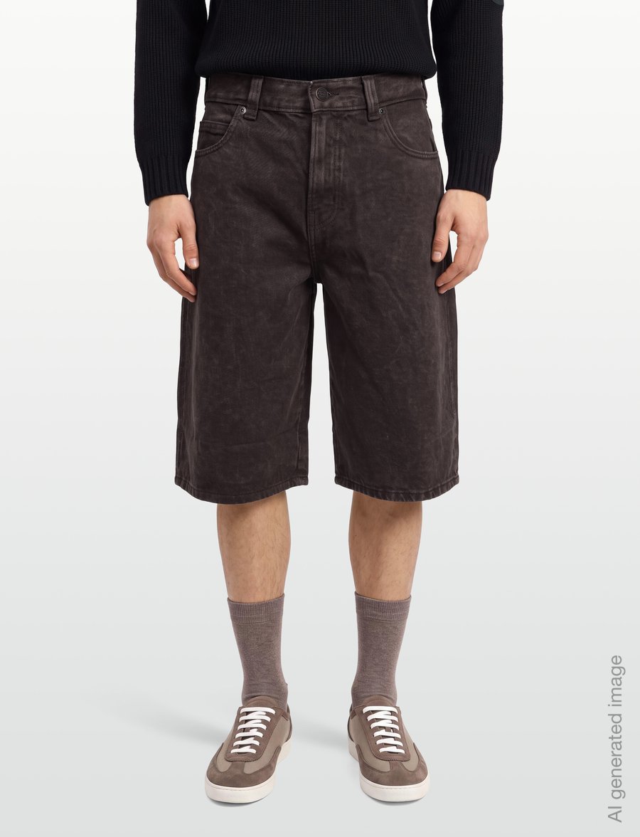 Dickies - 958 13 INCH LOOSE SHORT JEANS - jorts - dark brown - 3