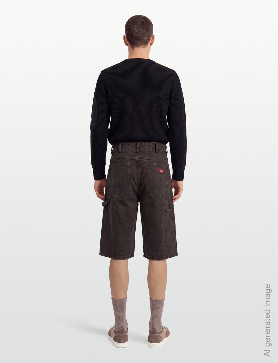 Dickies - 958 13 INCH LOOSE SHORT JEANS - jorts - dark brown - 4