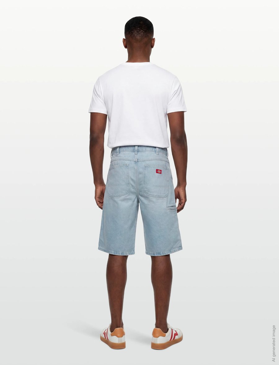 Dickies - 958 13 INCH LOOSE SHORT JEANS - jorts - fog blue - 4