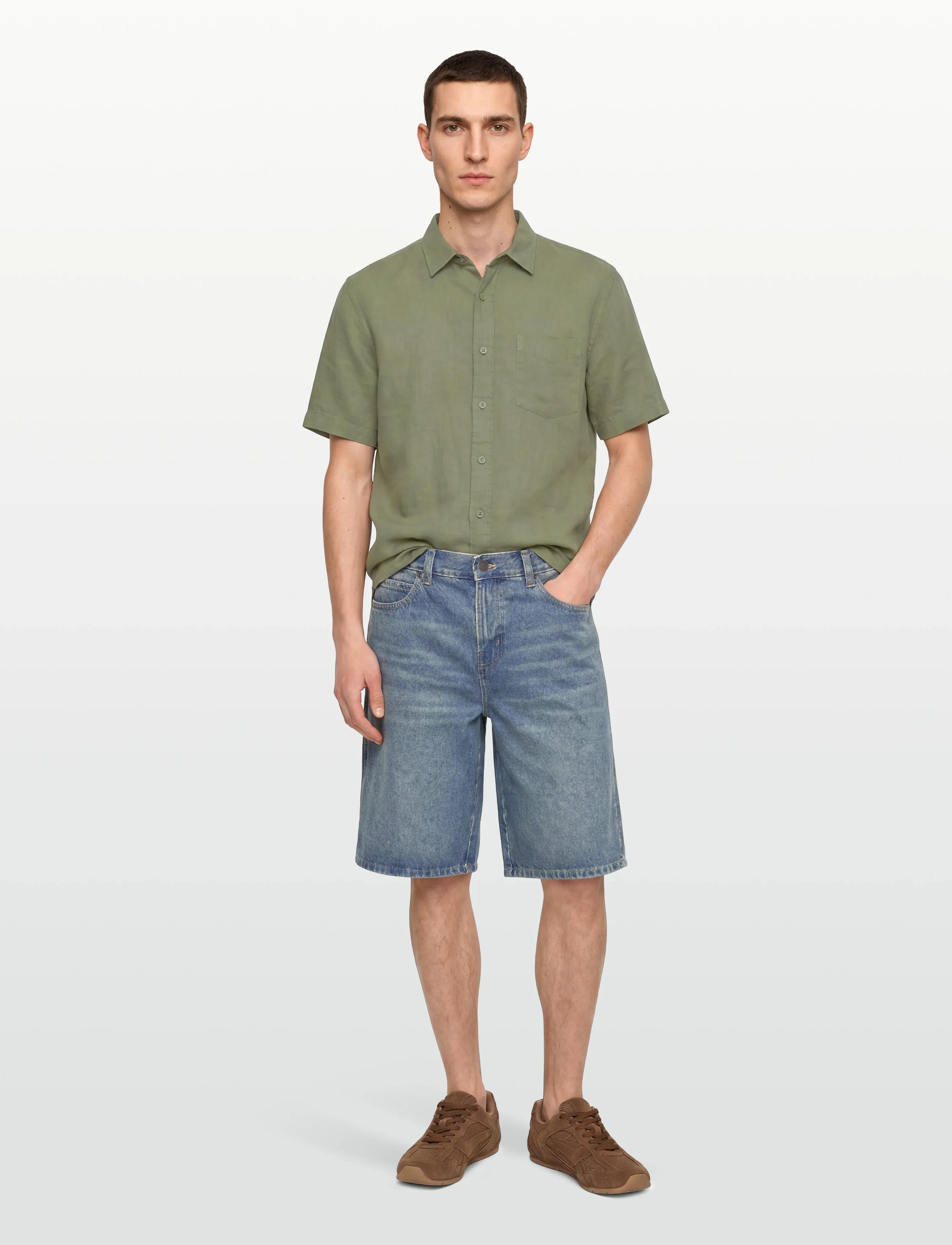 Dickies 958 13 Inch Loose Short Jeans, 29, Blue, Shorts > Denim Shorts, Herre
