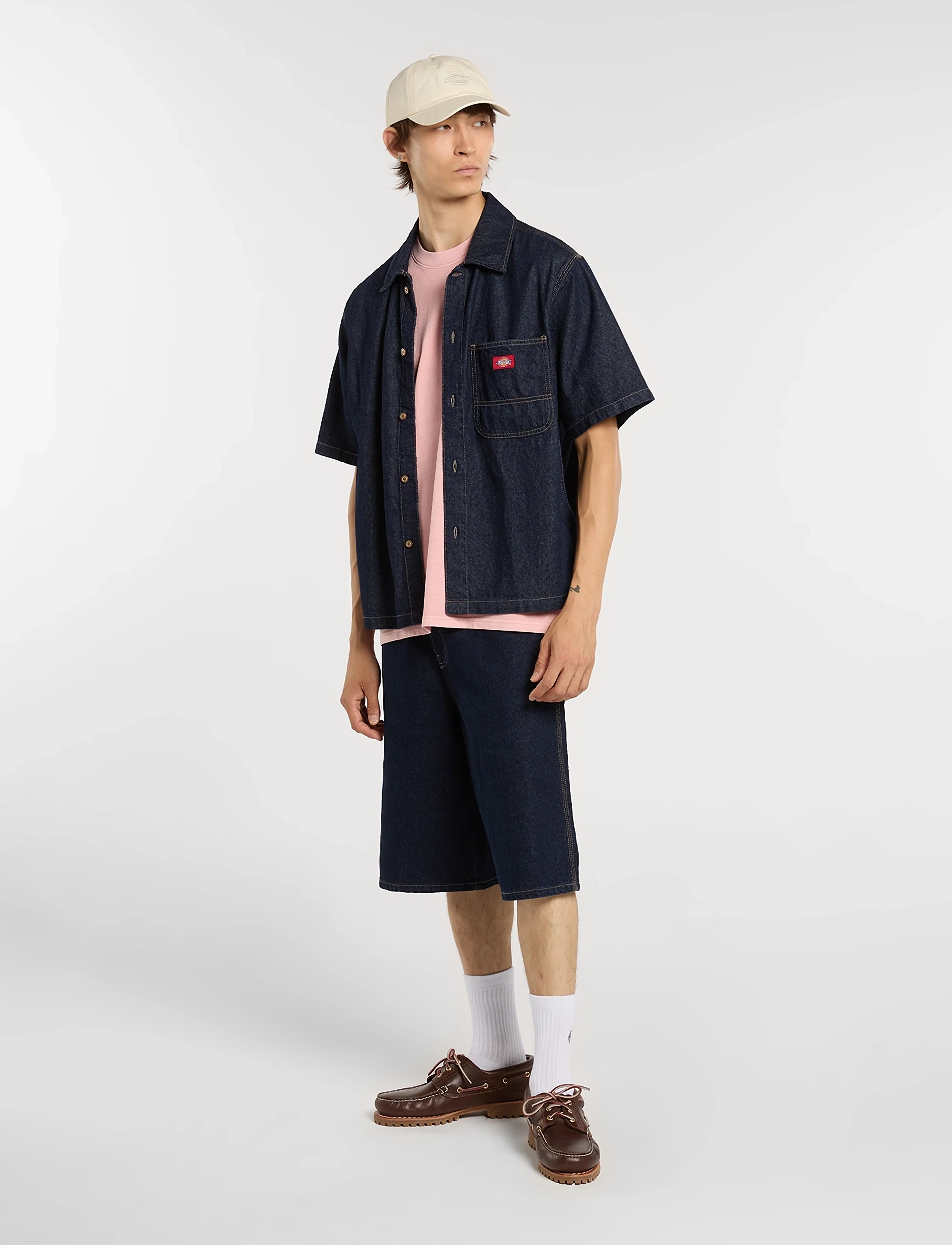 Dickies - 958 13 INCH LOOSE SHORT JEANS - lühikesed teksapüksid - rinsed - 4