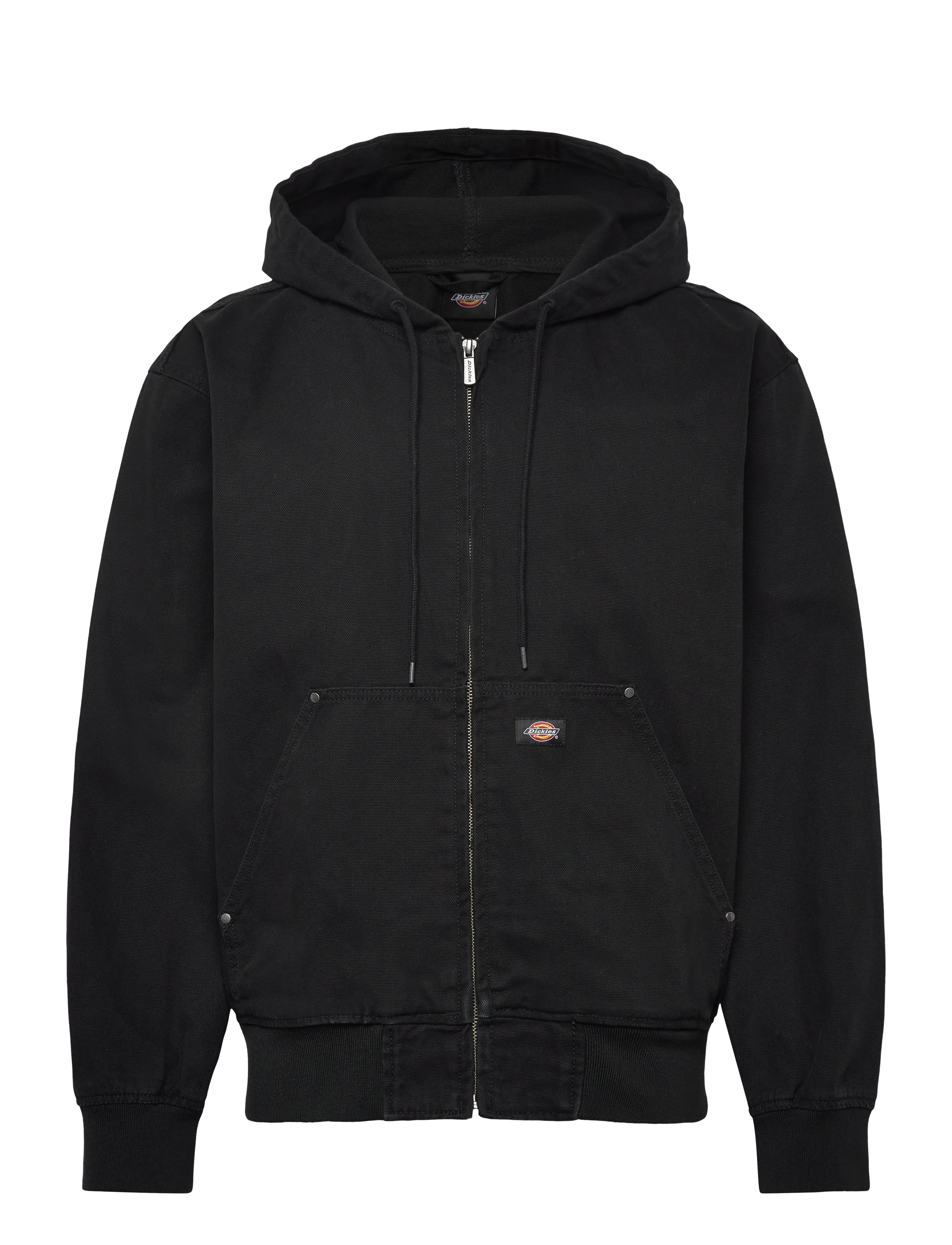 Dickies UNLINED CANVAS HOODED BOMBER - Forårsjakker - BLACK / black