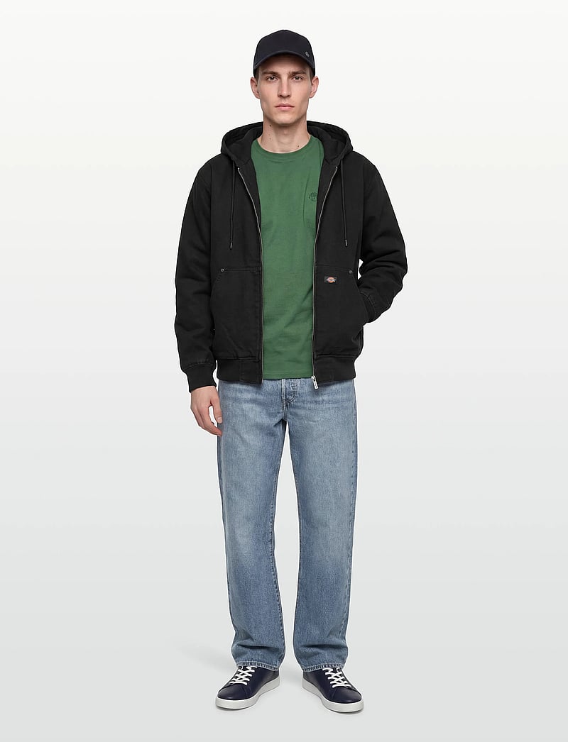 Dickies - UNLINED CANVAS HOODED BOMBER - forårsjakker - black - 0