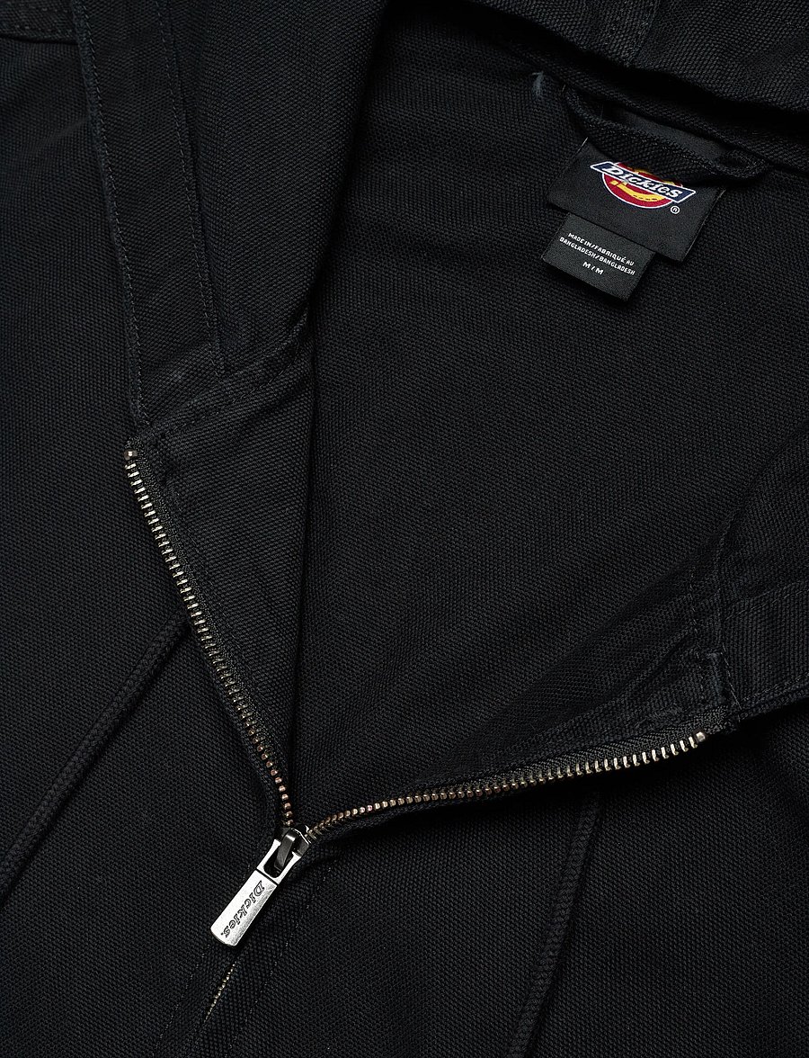 Dickies - UNLINED CANVAS HOODED BOMBER - frühlingsjacken - black - 5