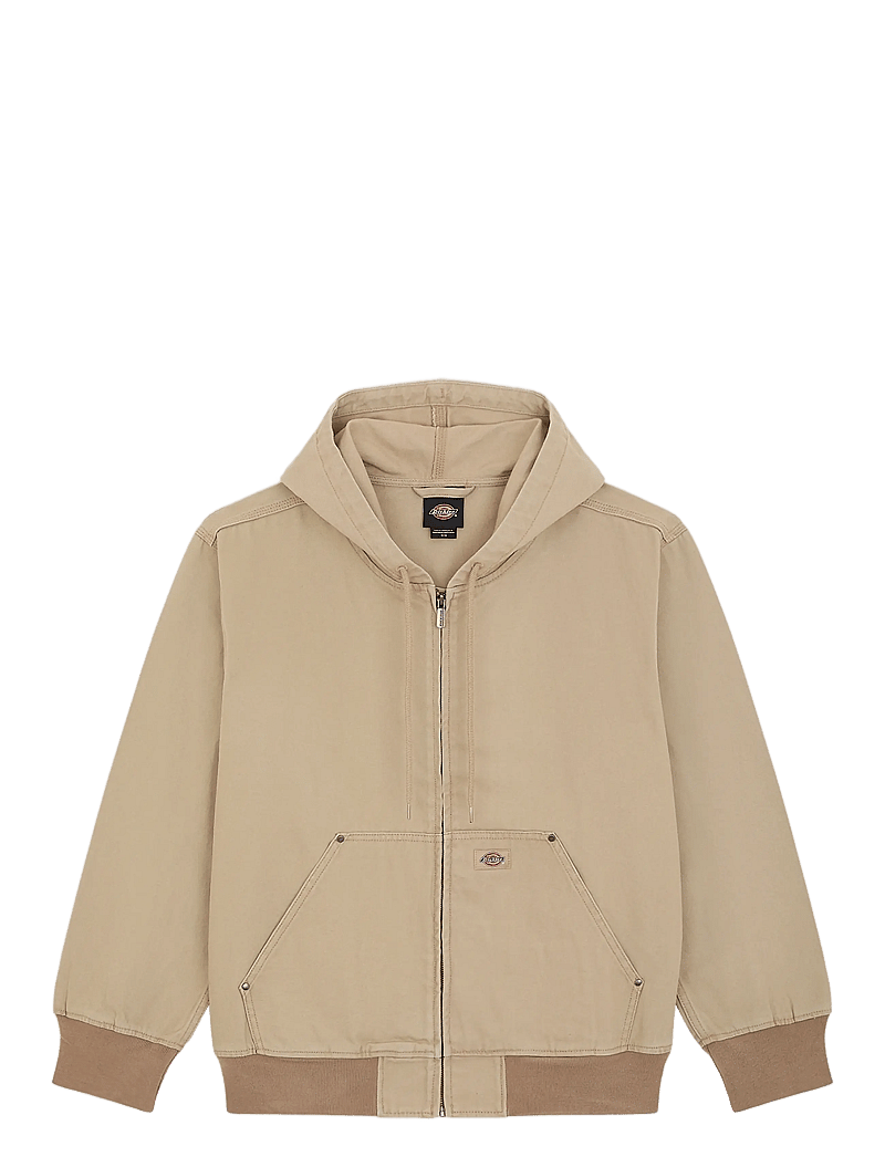 Dickies - UNLINED CANVAS HOODED BOMBER - forårsjakker - desert sand - 1