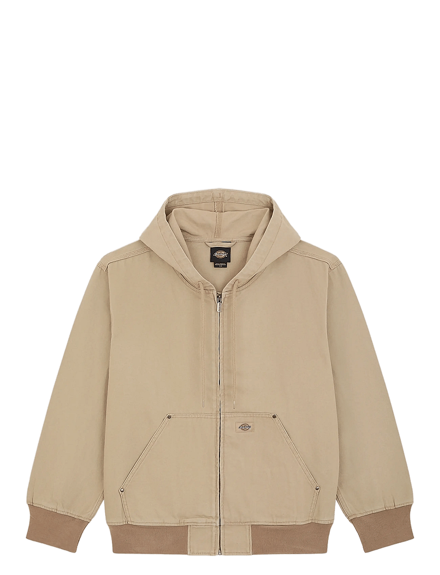 Dickies - UNLINED CANVAS HOODED BOMBER - vårjackor - desert sand - 1