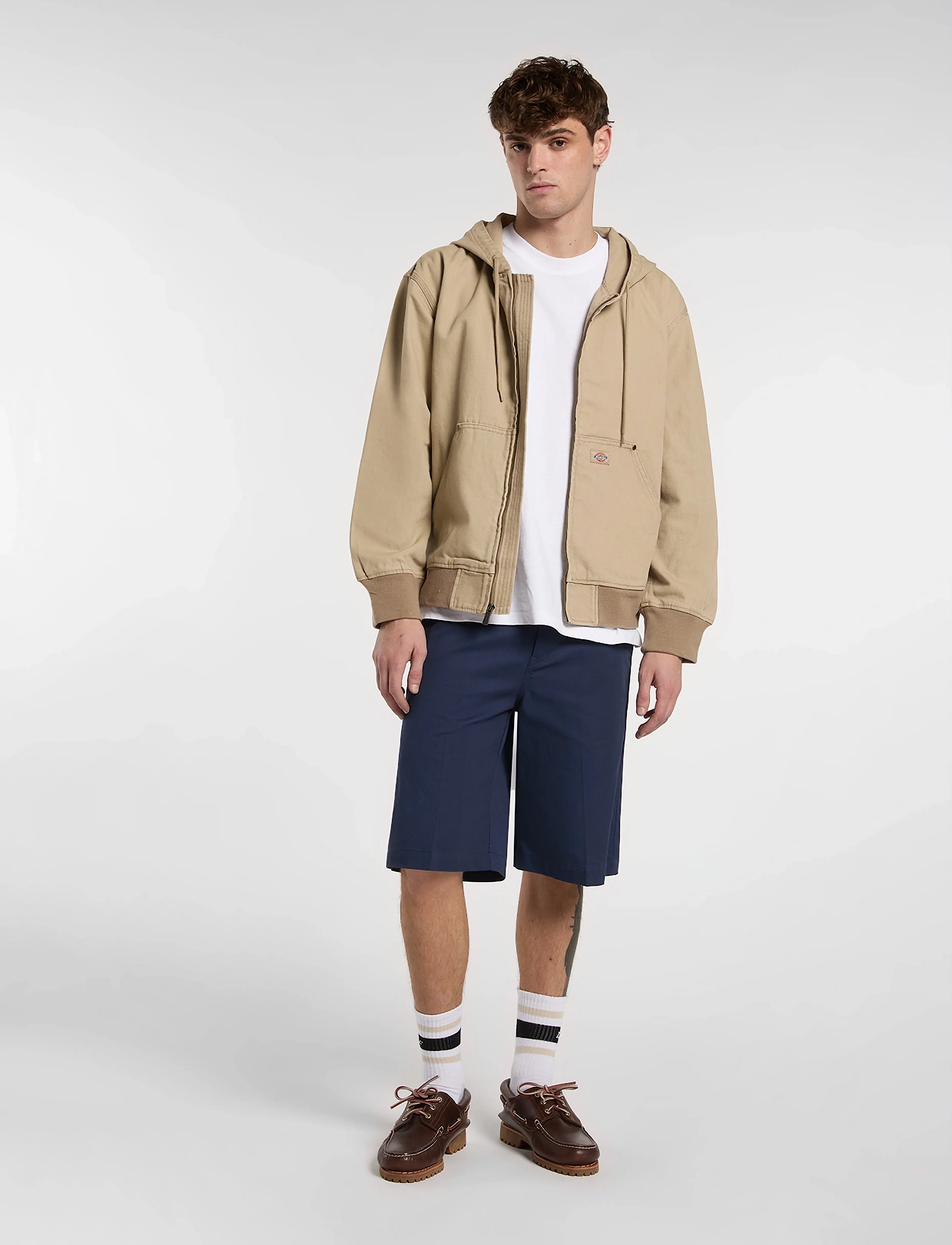 Unlined Canvas Hooded Bomber 3