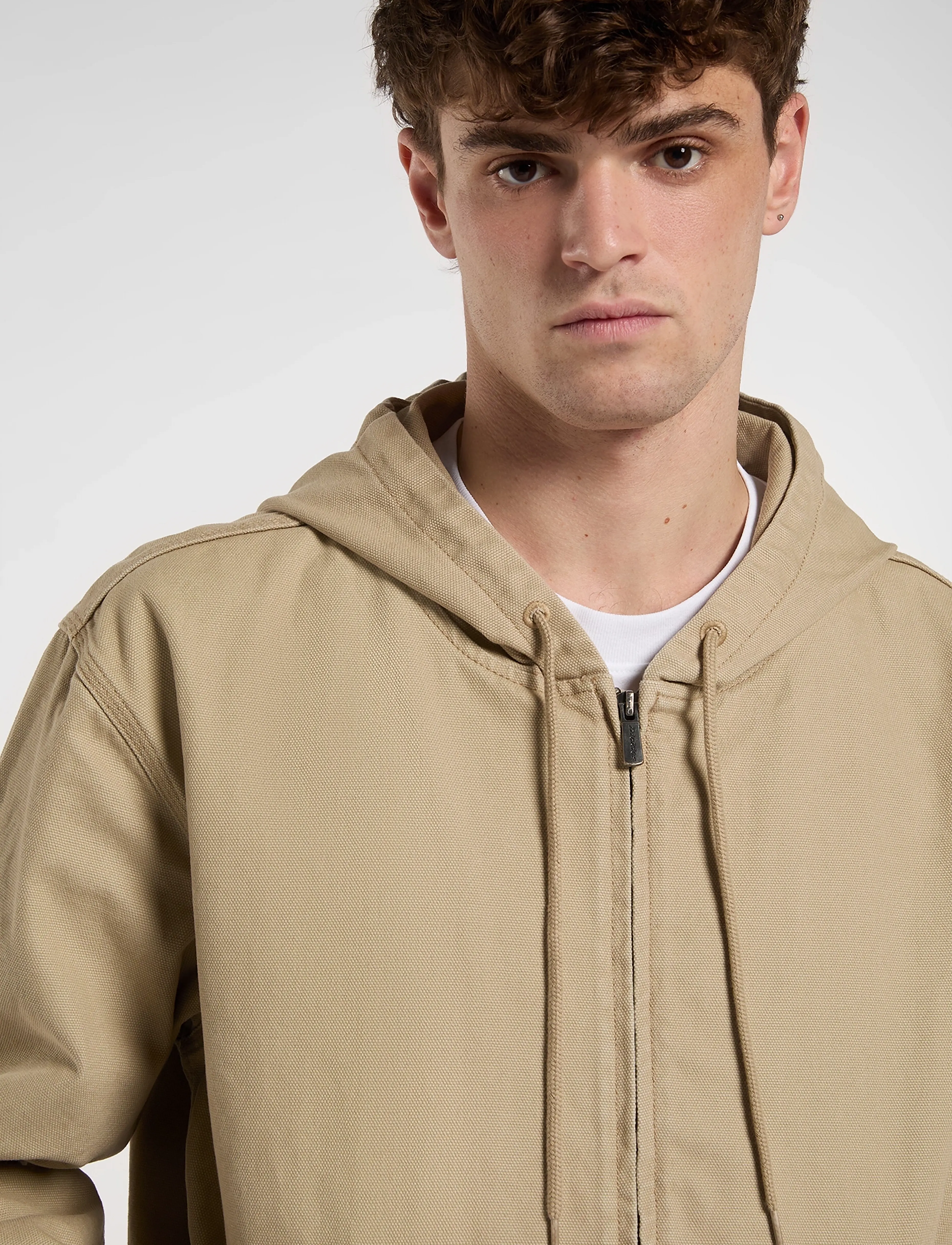 Unlined Canvas Hooded Bomber 4