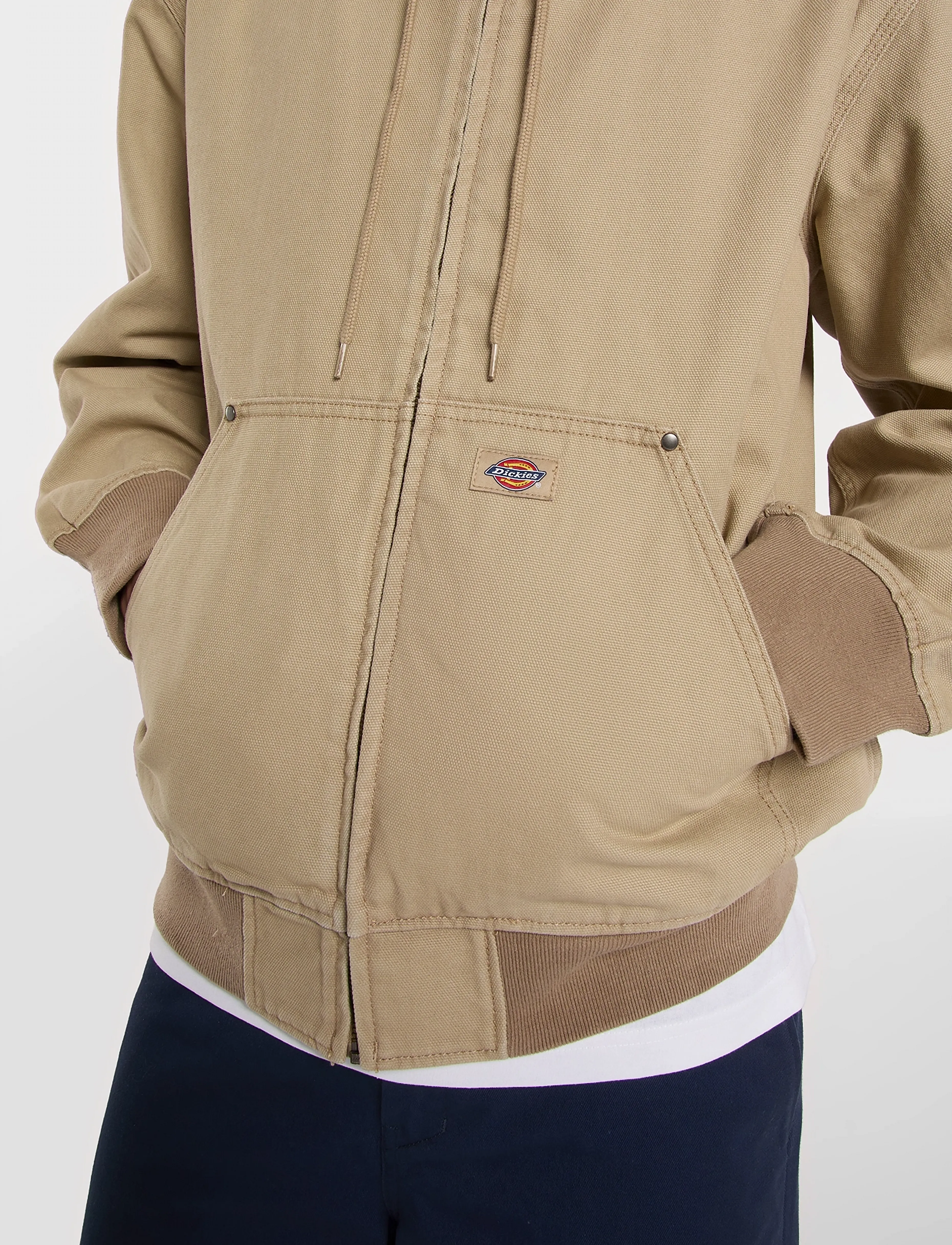 Unlined Canvas Hooded Bomber 5