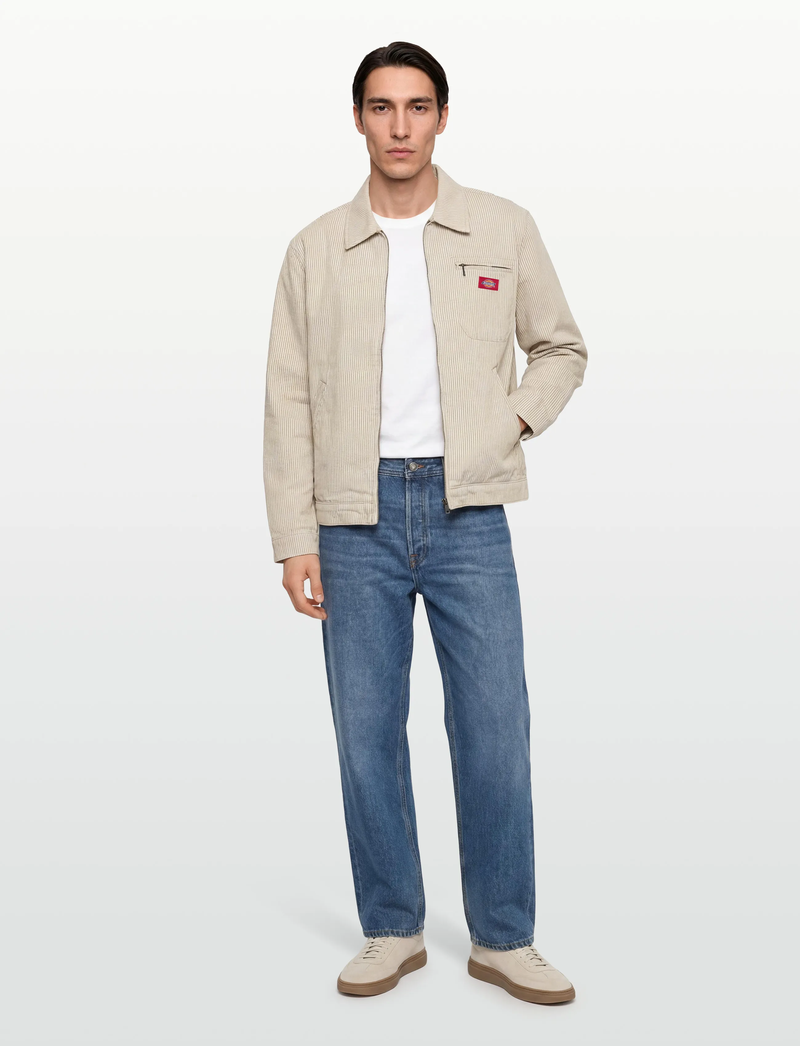 Dickies Hickory Painter Jacket, XL, Jackets, Rot - Light Männerswear