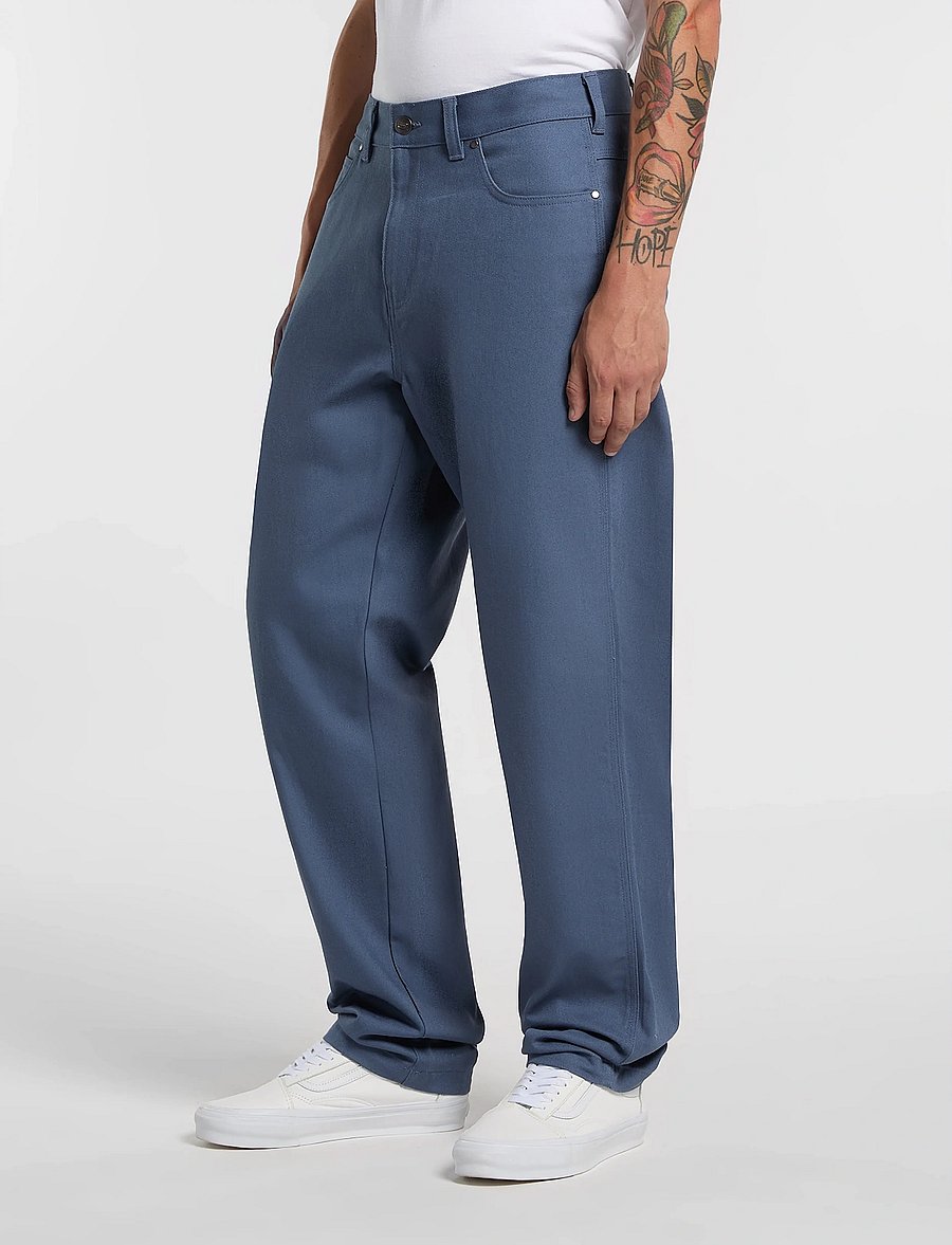 Dickies - WELLSVILLE LOOSE TAPERED TWILL PANT - hversdagsbuxur - retro indigo - 5