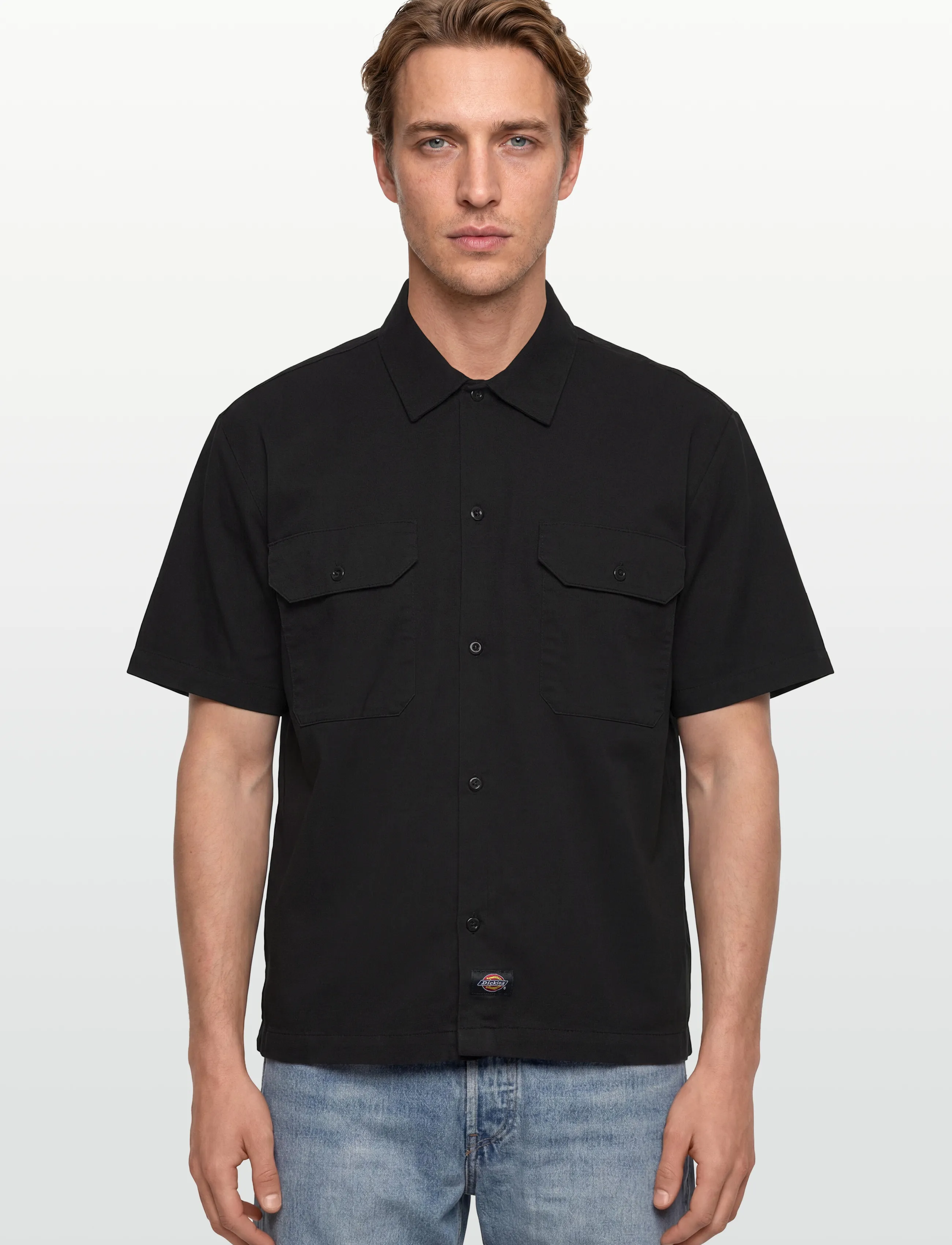 Dickies - 247 GD WORK SHIRT SS - kortärmade skjortor - black - 3