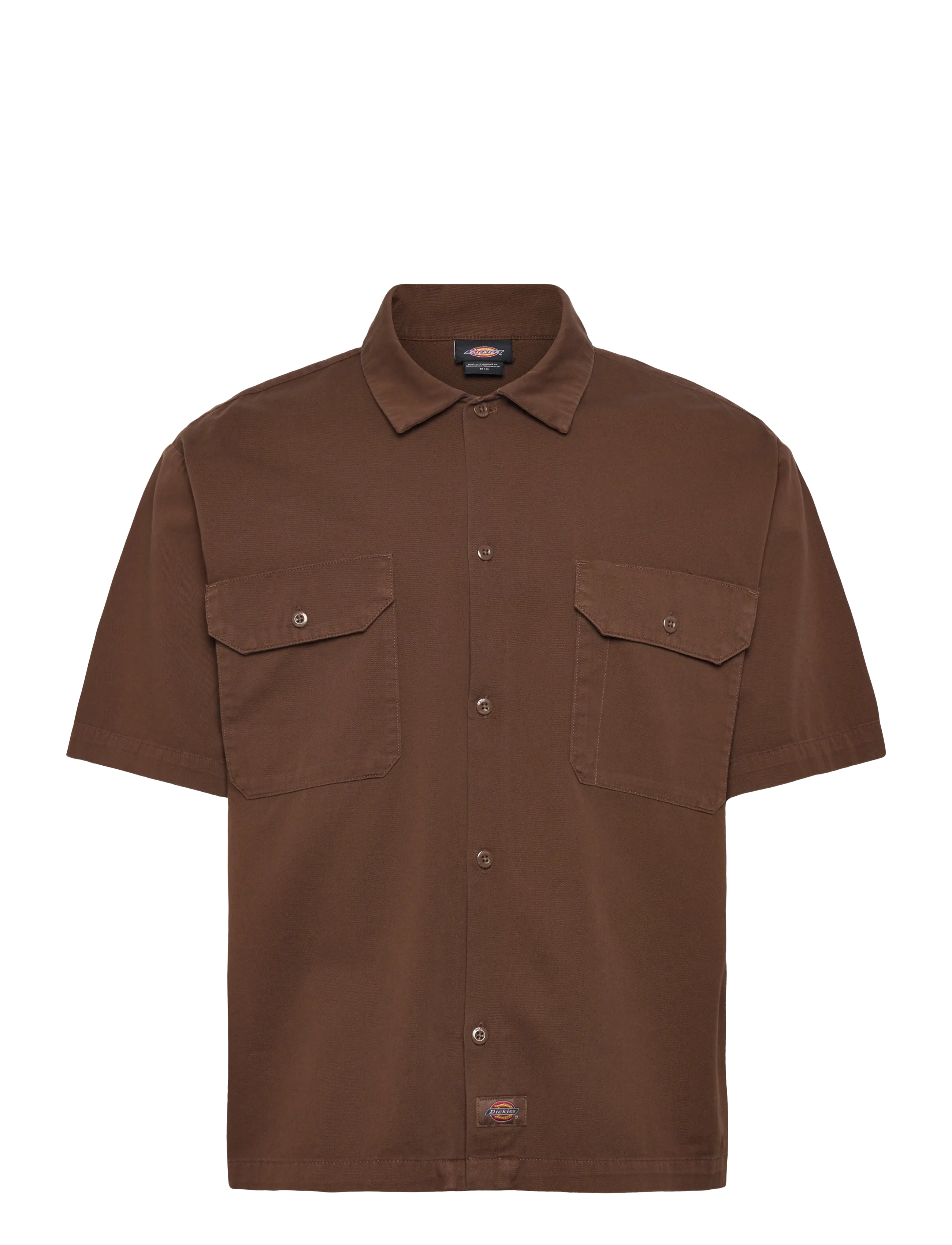 Dickies - 247 GD WORK SHIRT SS - kurzarmhemden - timber brown - 0
