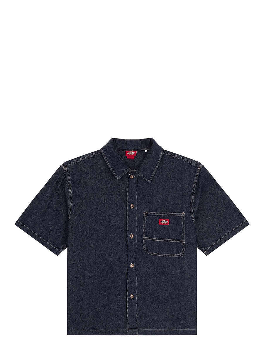 Dickies - DENIM SHIRT SS - jeanshemden - rinsed - 1