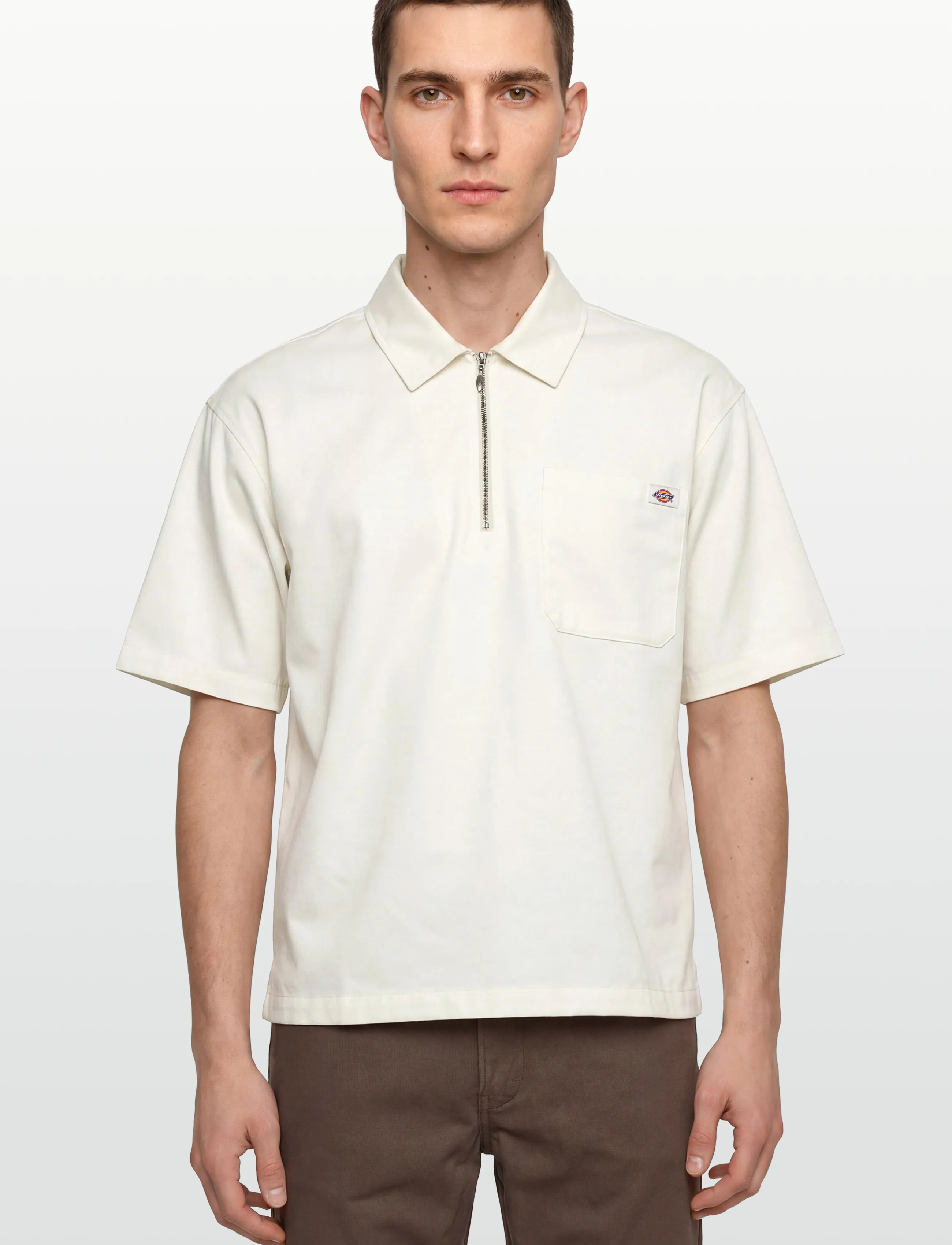 Dickies - CADIZ QZ SHIRT SS - short-sleeved shirts - egret - 3