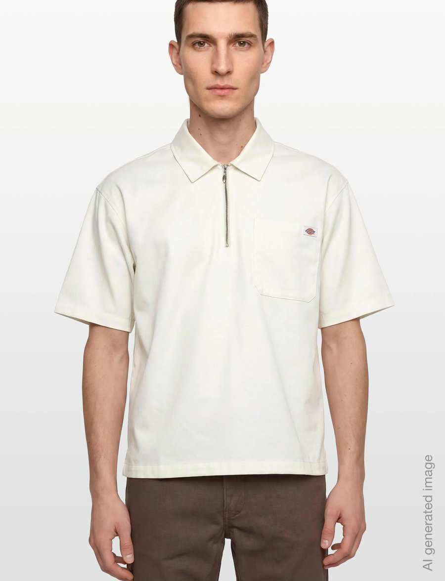 Dickies - CADIZ QZ SHIRT SS - kortærmede skjorter - egret - 3