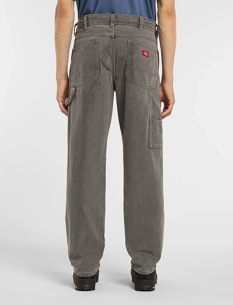 Dickies - 993 REGULAR TAPERED CARPENTER JEANS - tapered jeans - grey wash tntd - 0
