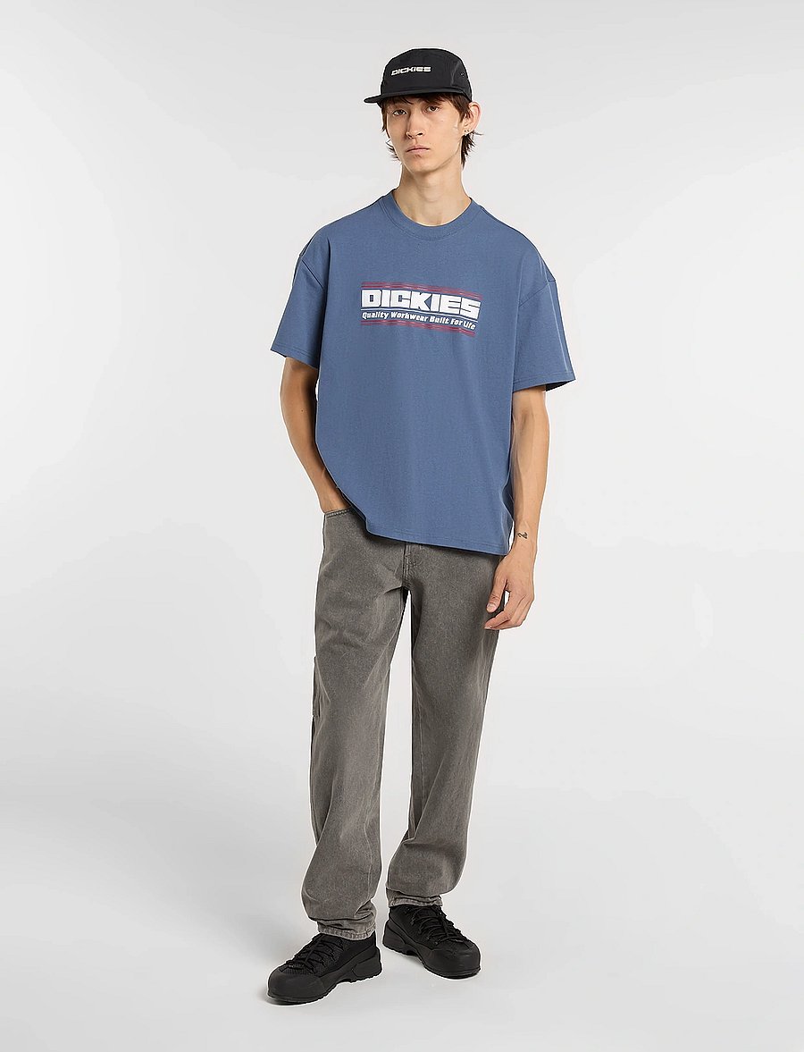 Dickies - 993 REGULAR TAPERED CARPENTER JEANS - tapered jeans - grey wash tntd - 3