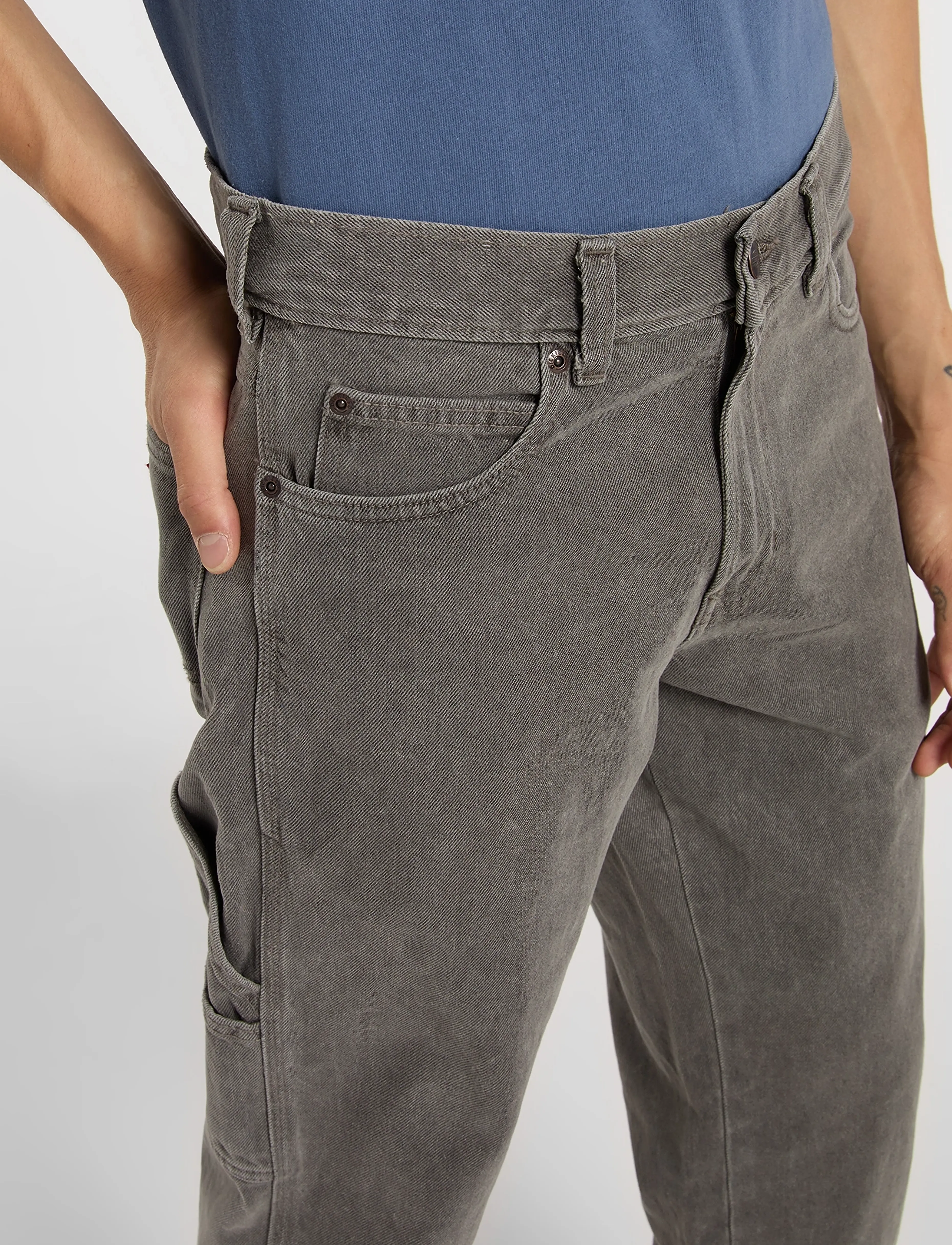 Dickies - 993 REGULAR TAPERED CARPENTER JEANS - tapered jeans - grey wash tntd - 5