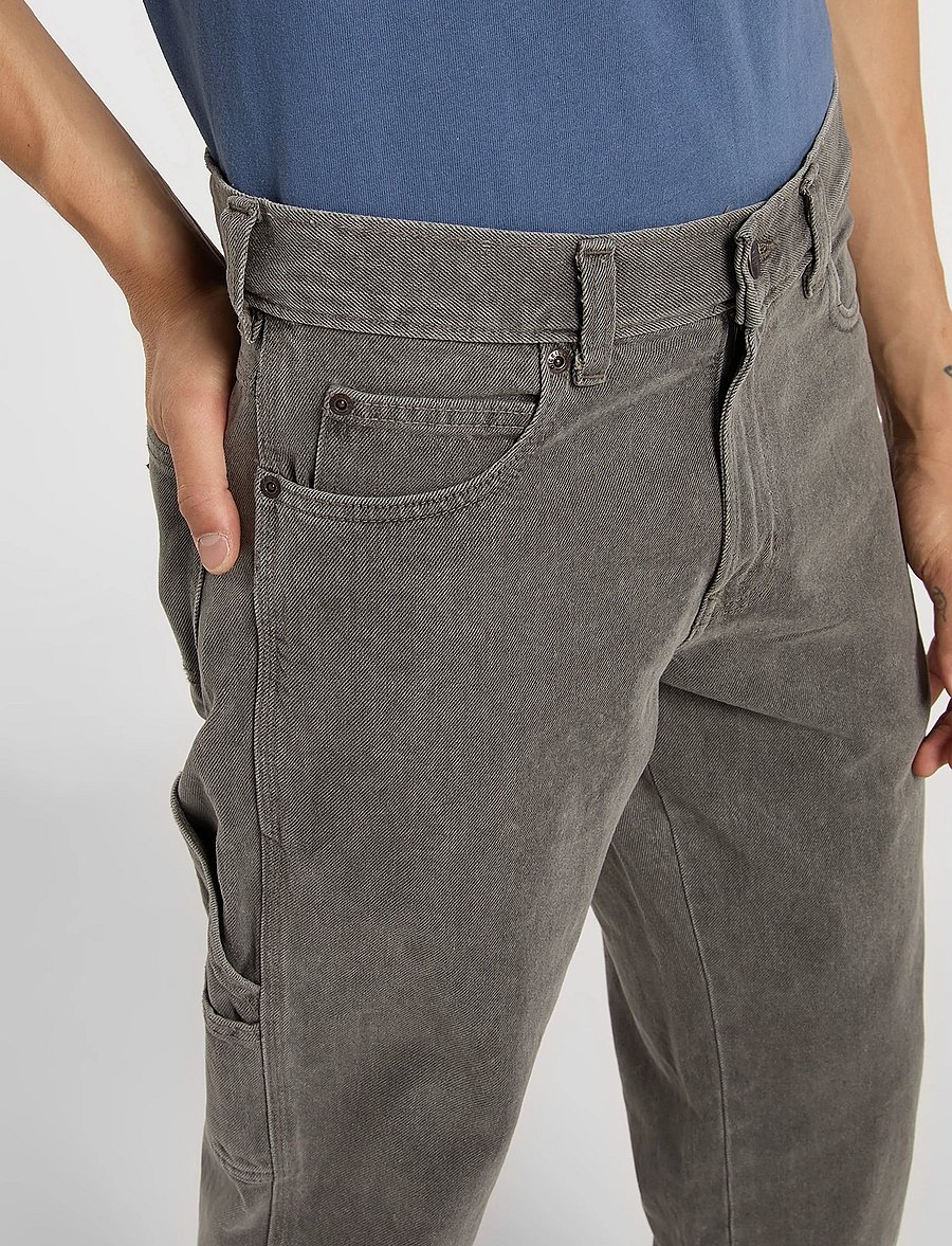 Dickies - 993 REGULAR TAPERED CARPENTER JEANS - tapered jeans - grey wash tntd - 5