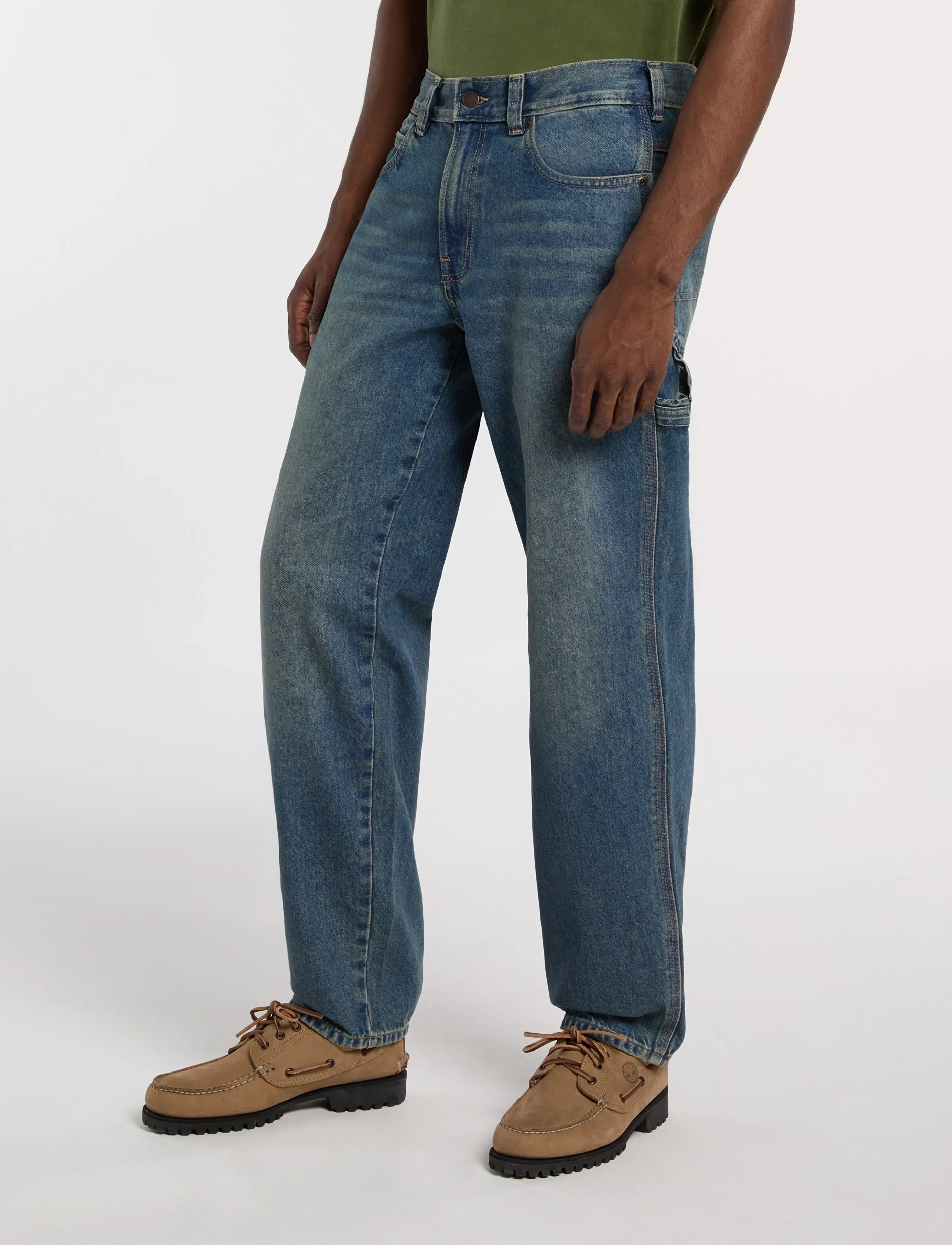 Dickies - 993 REGULAR TAPERED CARPENTER JEANS - tapered jeans - khaki tntd blue - 5