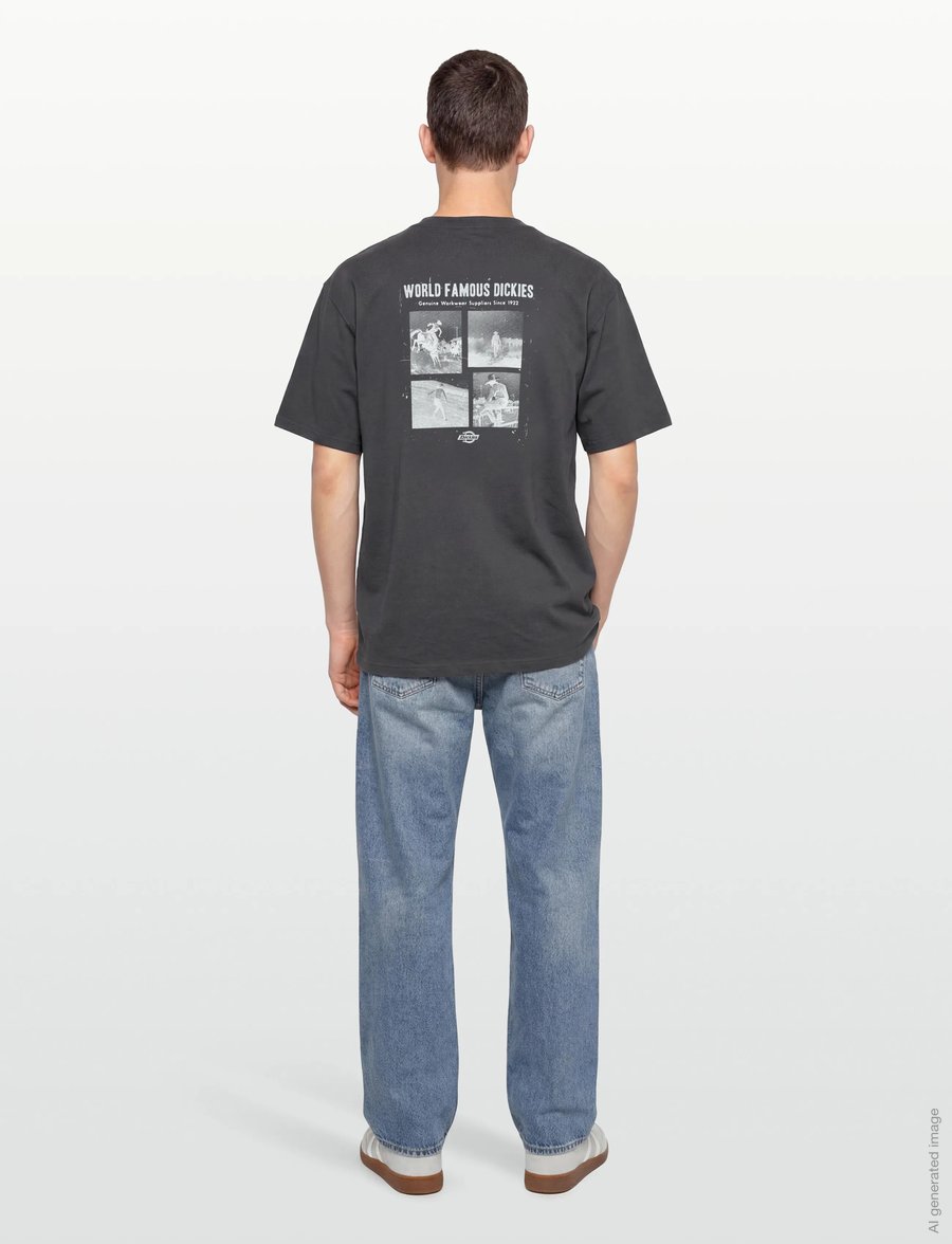 Dickies - WOLFHURST SS TEE - kurzärmelige t-shirts - charcoal grey - 4