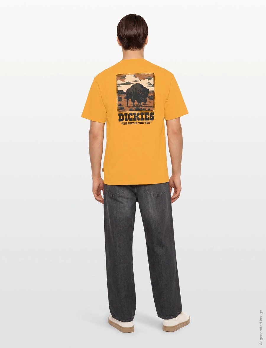 Dickies - DARRTOWN SS TEE - kurzärmelig - sunflower - 4