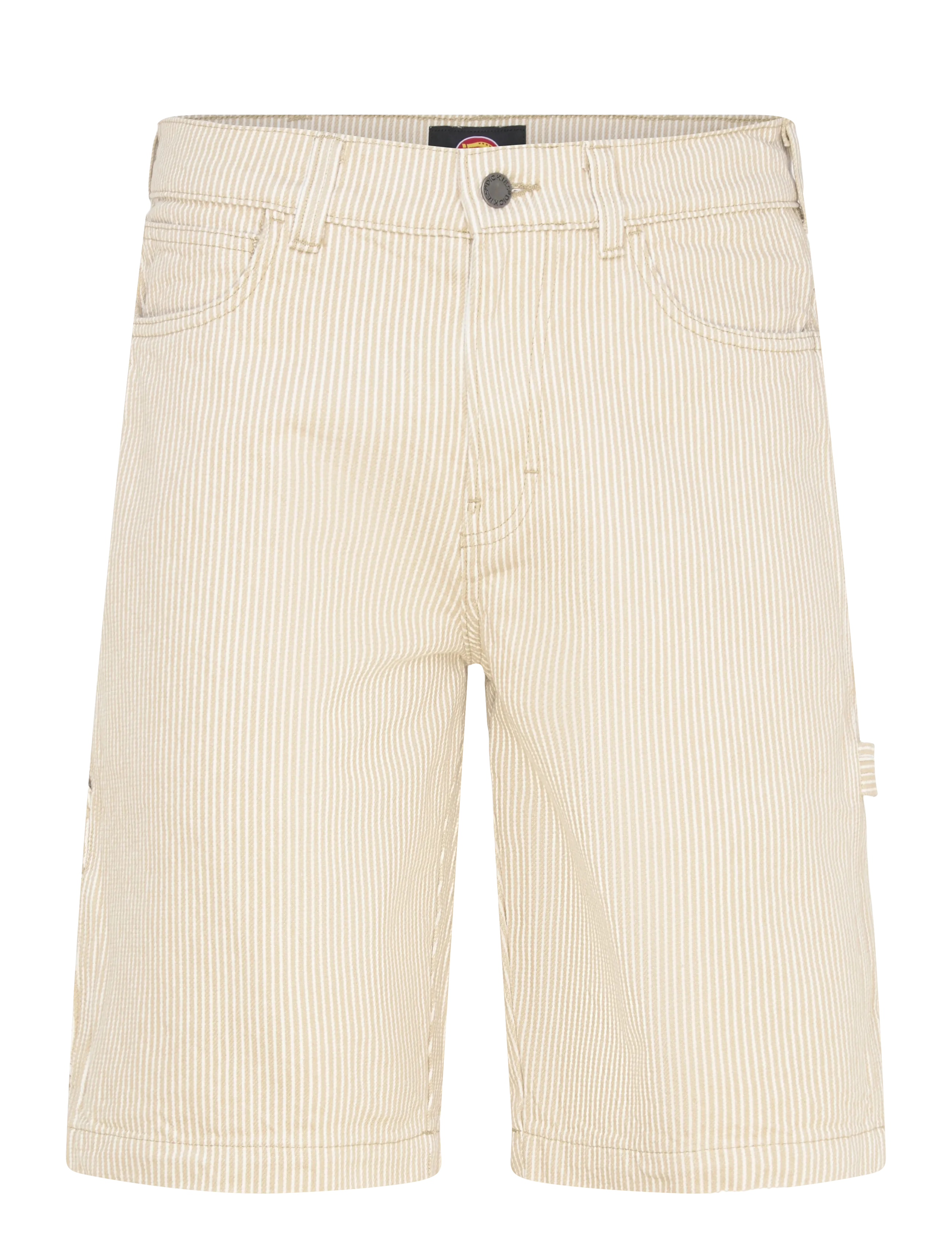Dickies 11 INCH HICKORY CARPENTER SHORT - Frjálslegar stuttbuxur - EUCALYPTUS / cream