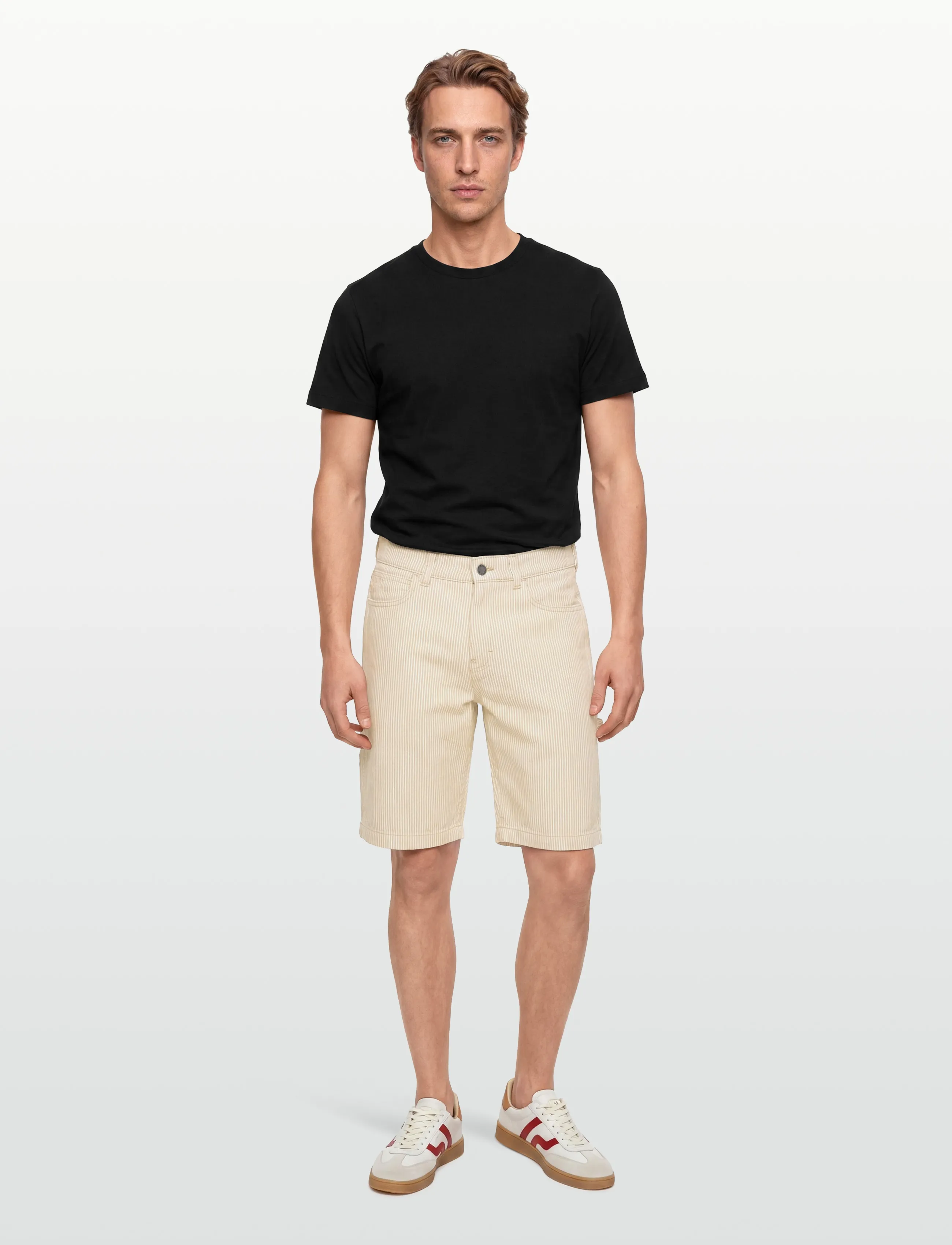 Dickies 11 INCH HICKORY CARPENTER SHORT - Clothing - EUCALYPTUS / cream