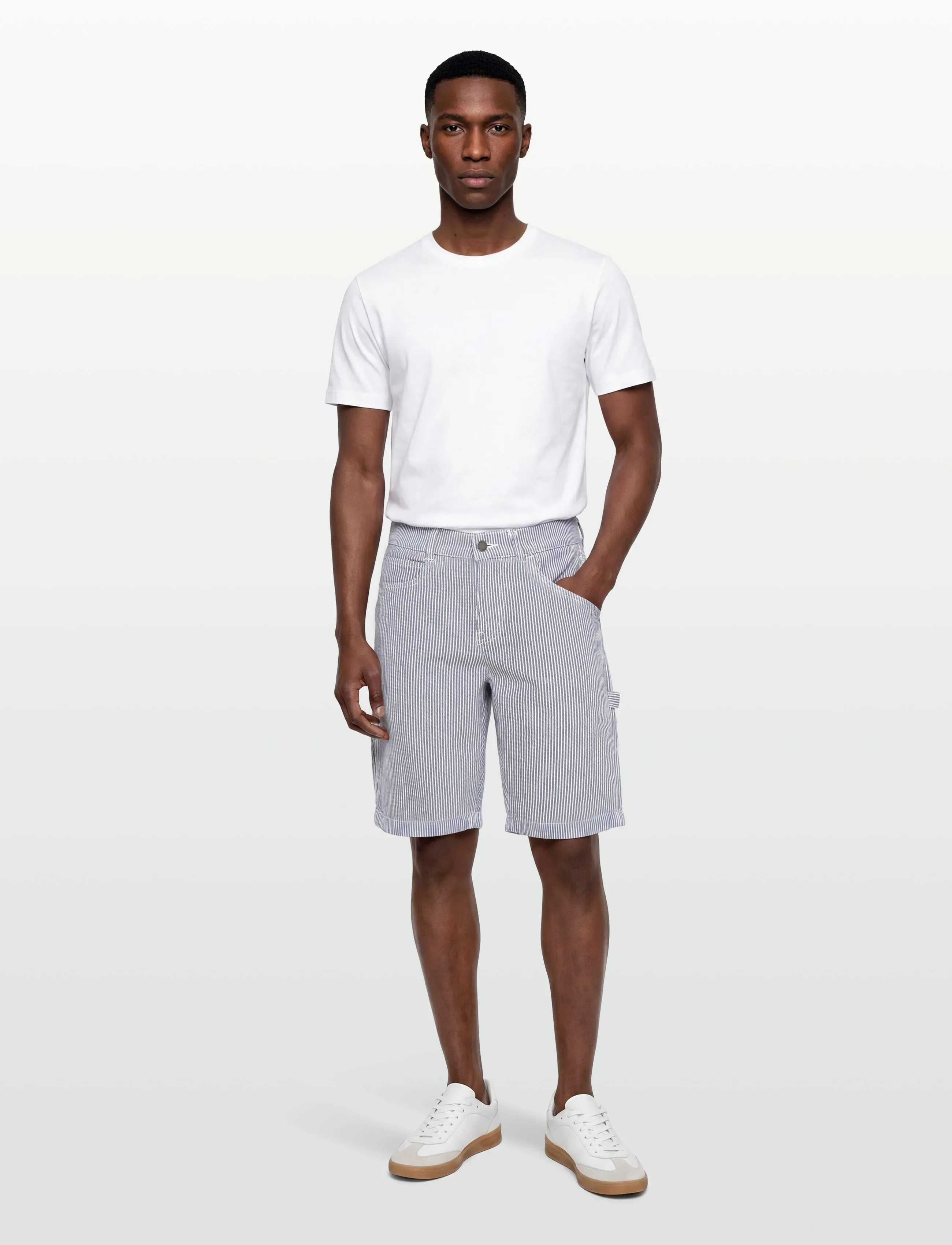 Dickies 11 Inch Hickory Carpenter Short, 33, Shorts, Blau - Casual Männerswear