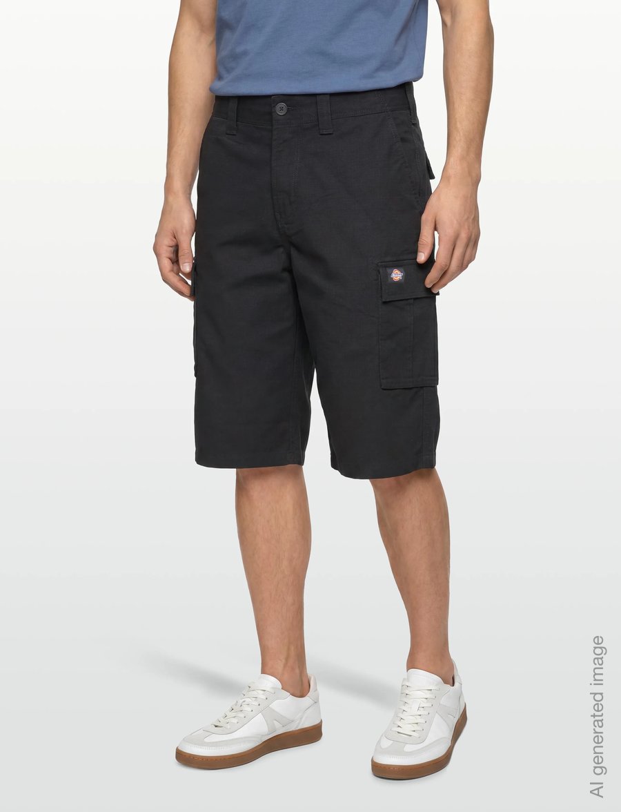 Dickies - EAGLE BEND SHORT - lühikesed kargopüksid - black - 3