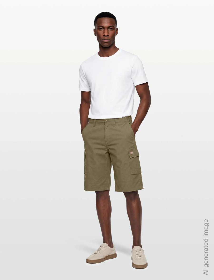 Dickies - EAGLE BEND SHORT - lühikesed kargopüksid - military gr - 0
