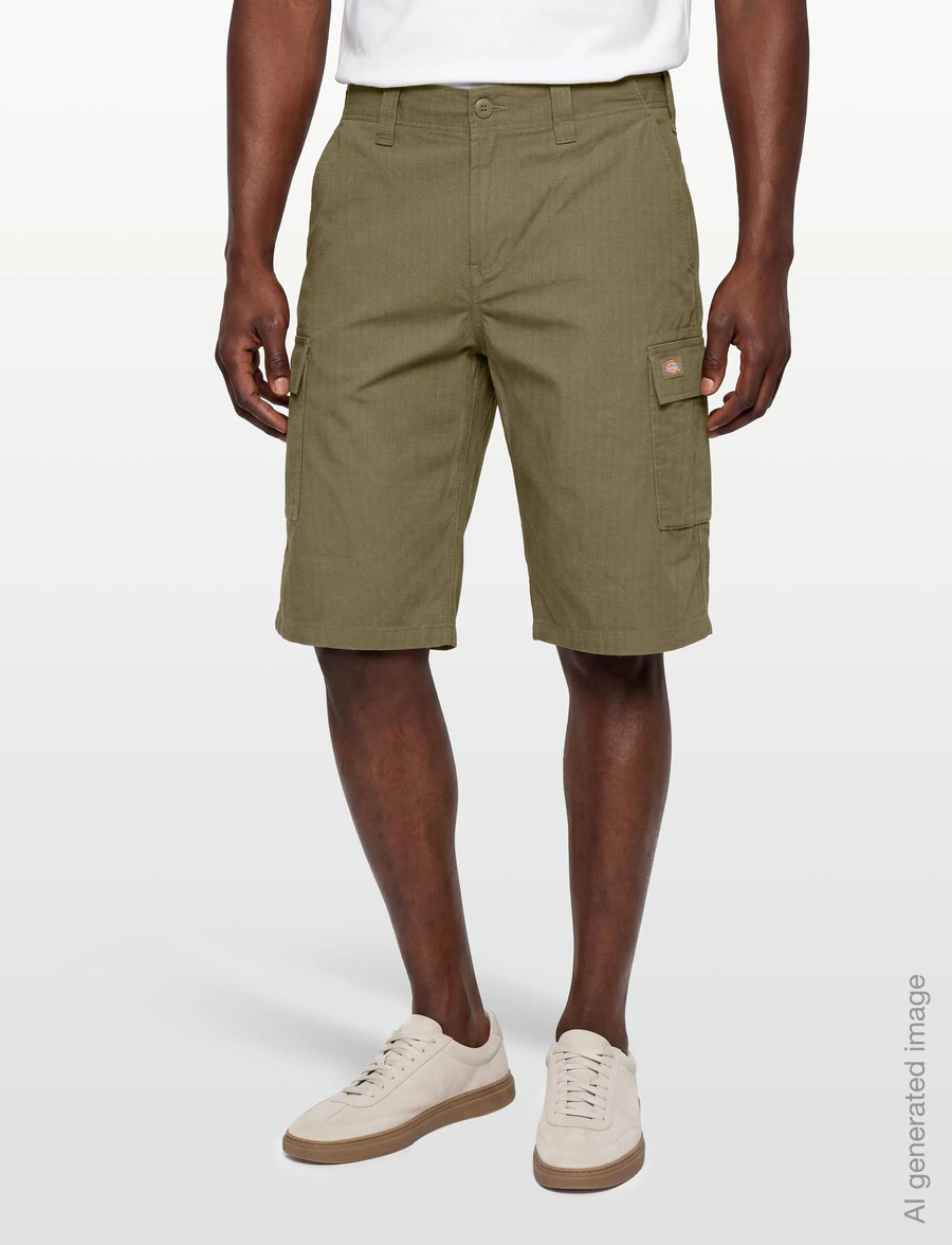 Dickies - EAGLE BEND SHORT - lühikesed kargopüksid - military gr - 3