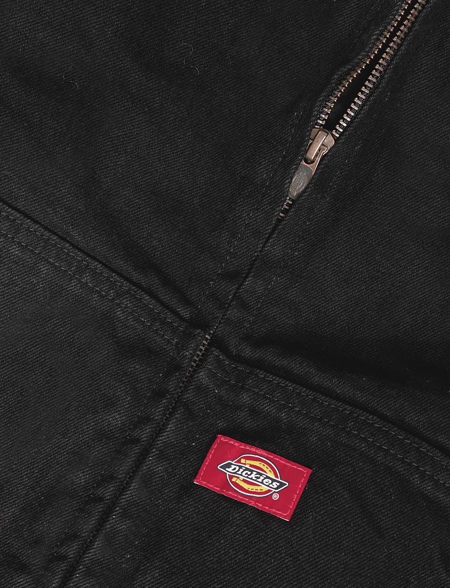 Dickies - LINED DENIM HOODED BOMBER - gefütterte denimjacken - black - 3