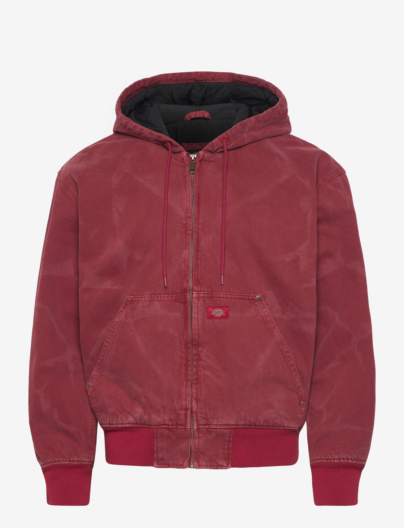 Dickies - LINED DENIM HOODED BOMBER - fodrade jeansjackor - garnet - 1