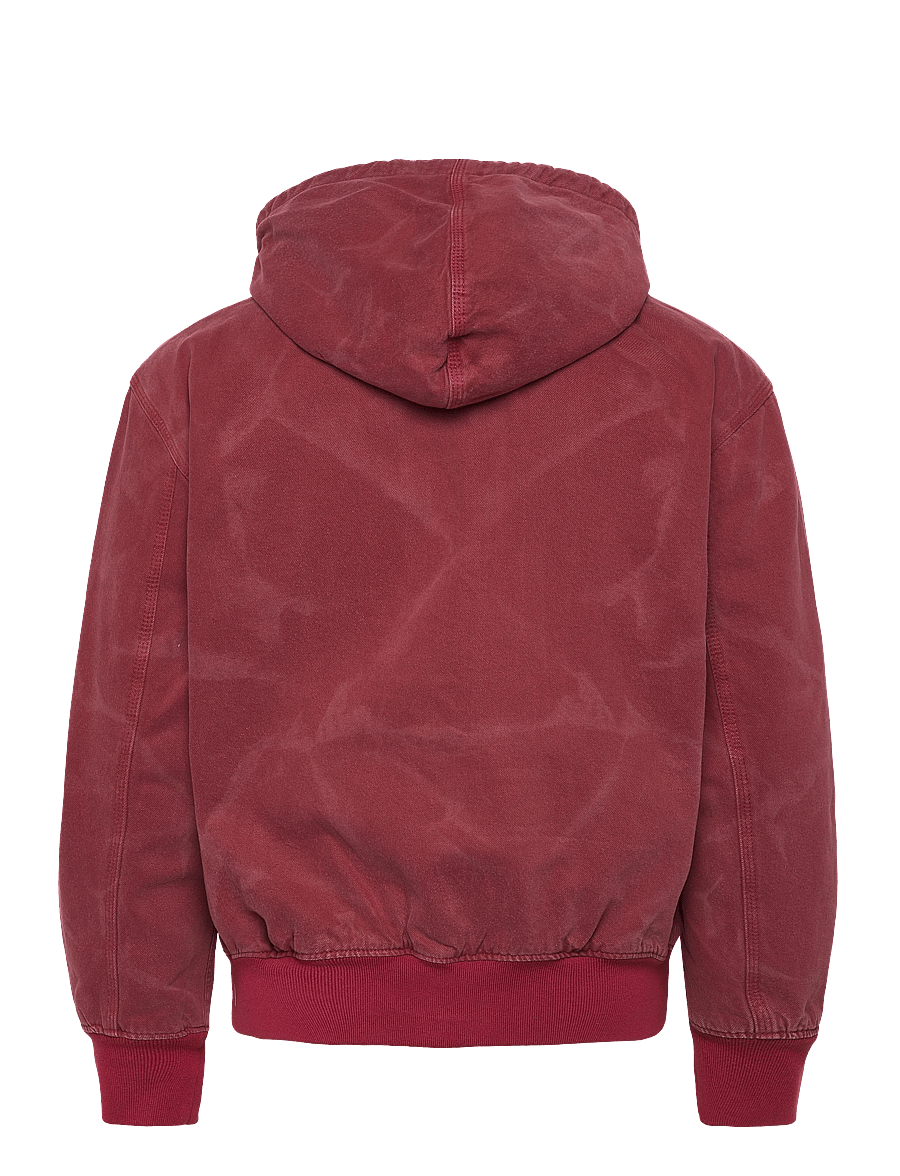 Dickies - HILHAM LINED DENIM HOODED BOMBER - vuorelliset farkkutakit - garnet - 2