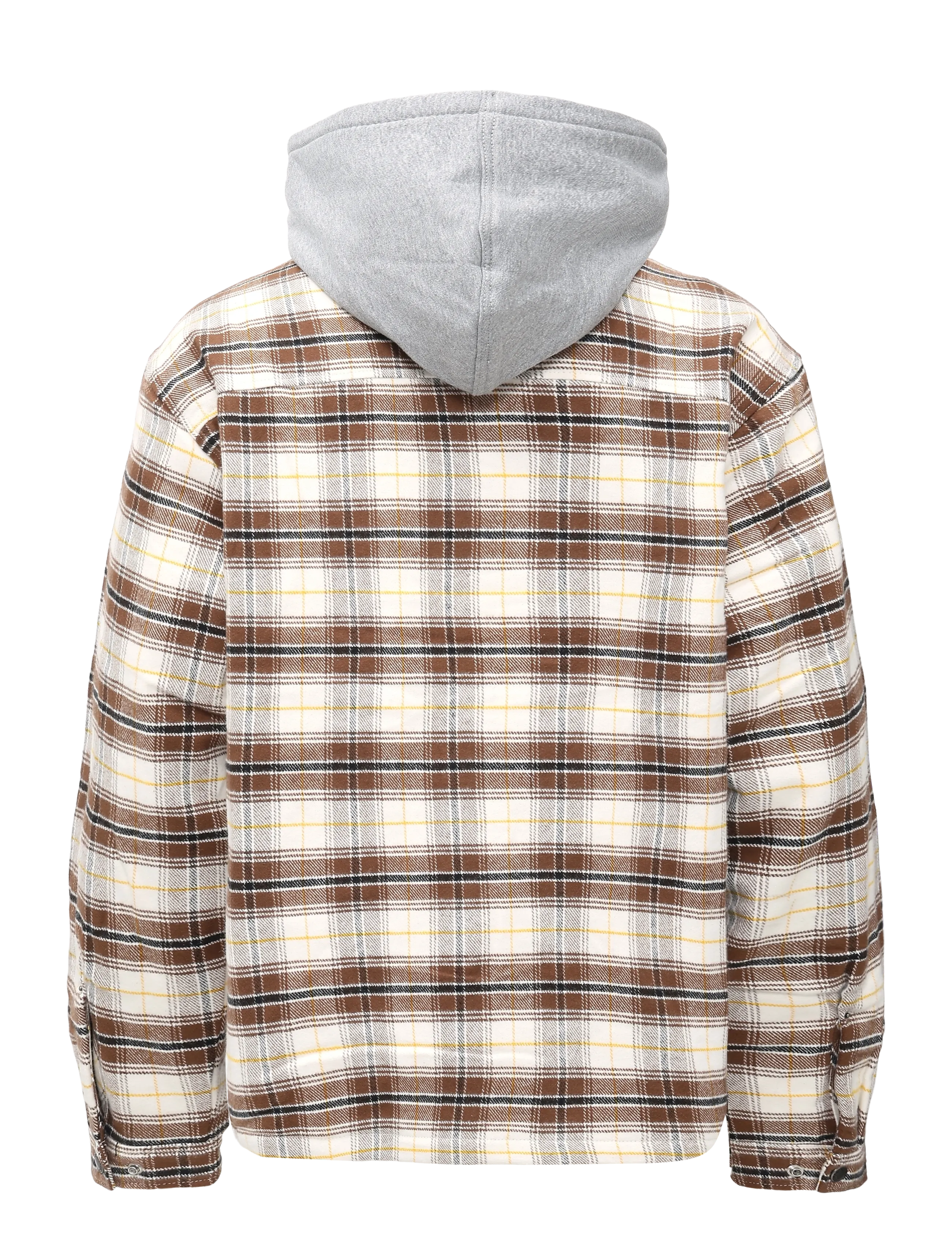 Dickies - EUSTIS HOODED FLANNEL SHACKET - egret - 1