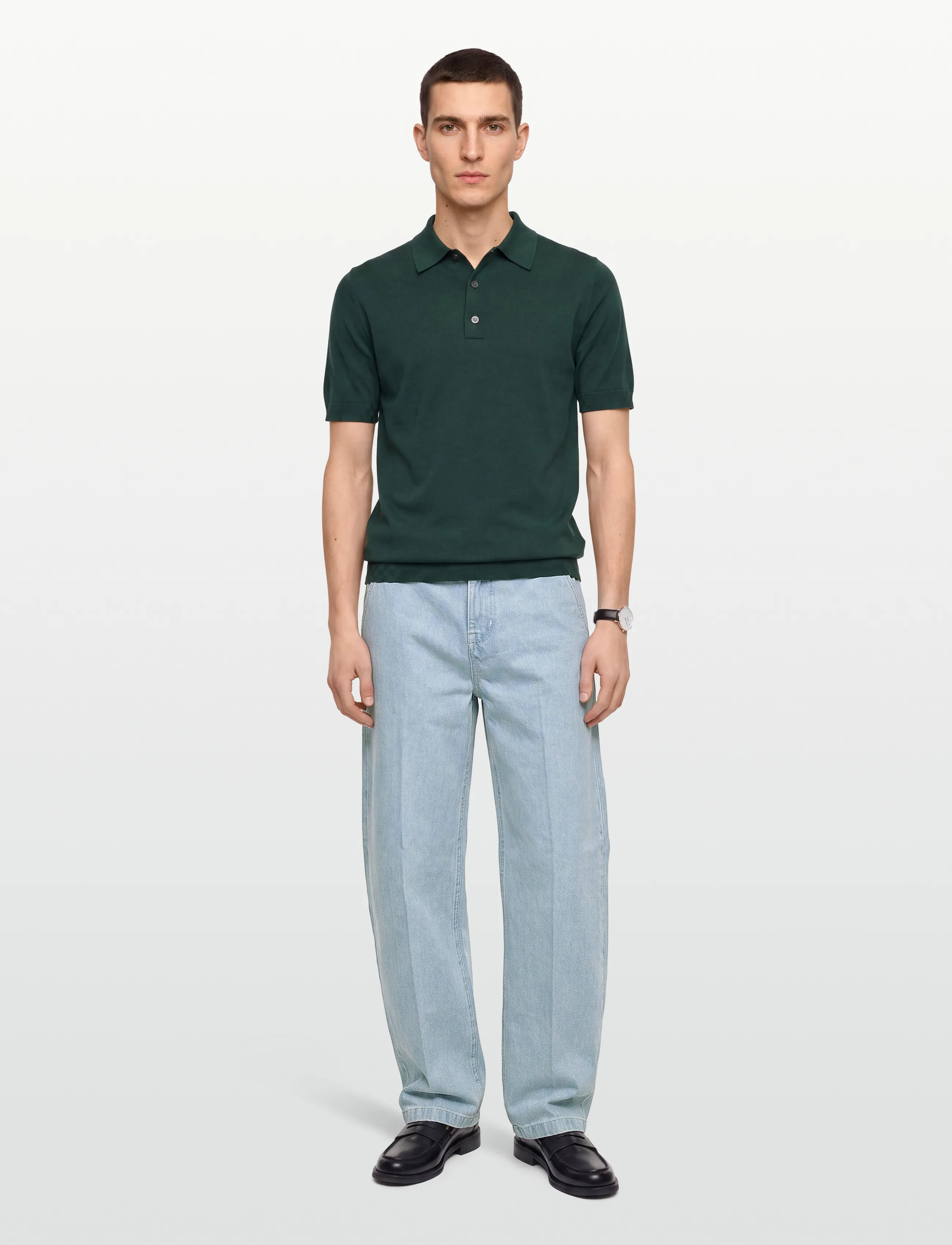 Dickies - 877 BARREL WORK JEANS - byxor & jeans - vintage aged blue - 0