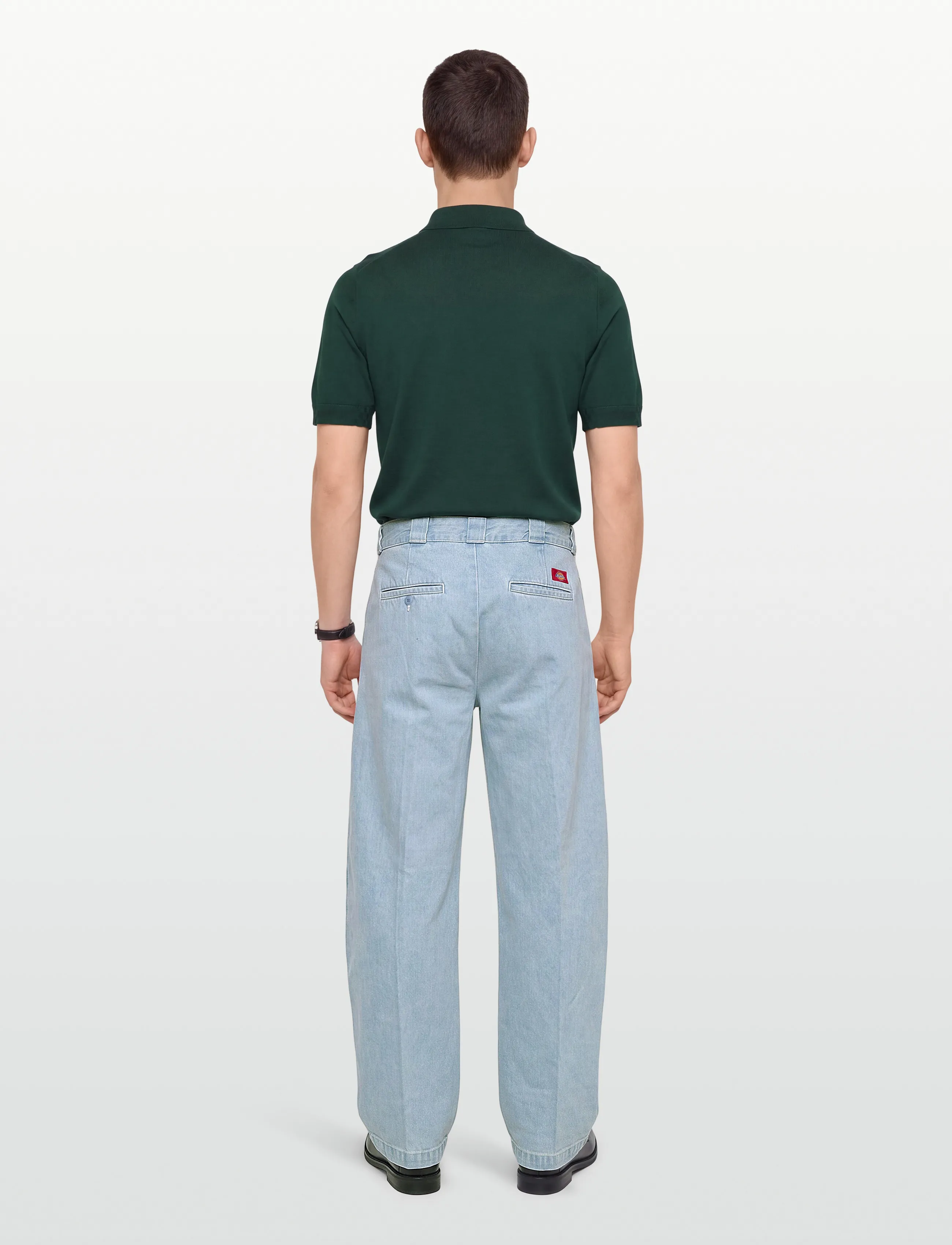 Dickies - 877 BARREL WORK JEANS - byxor & jeans - vintage aged blue - 4
