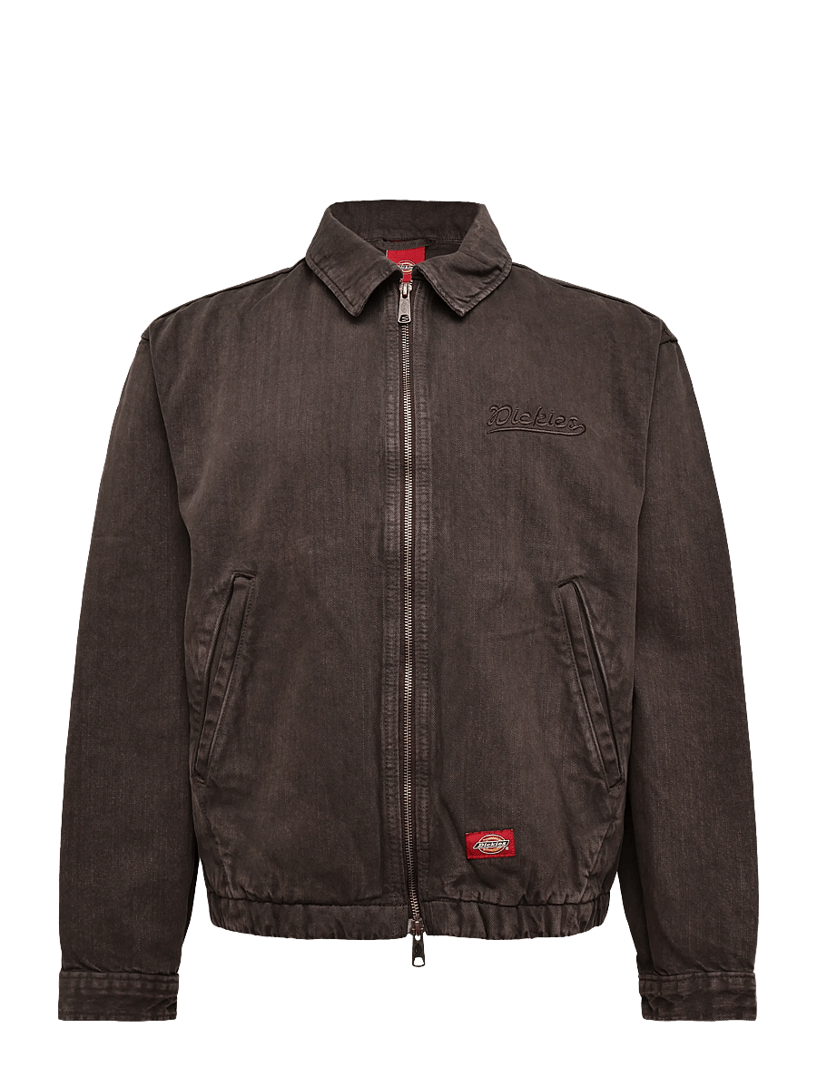 Dickies - EDGEWOOD UNLINED DENIM JACKET - uforede denimjakker - dark brown - 0