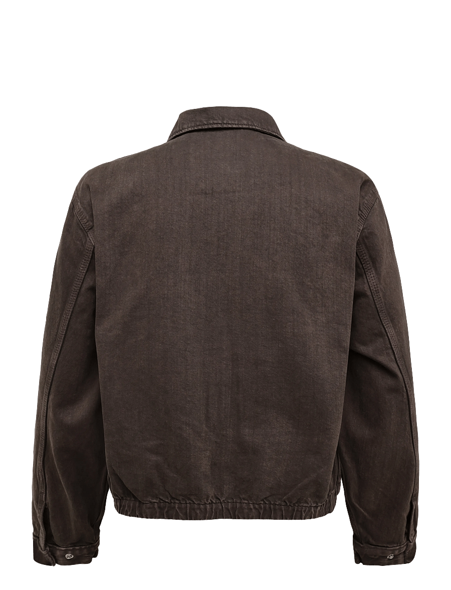 Dickies - EDGEWOOD UNLINED DENIM JACKET - uforede denimjakker - dark brown - 1