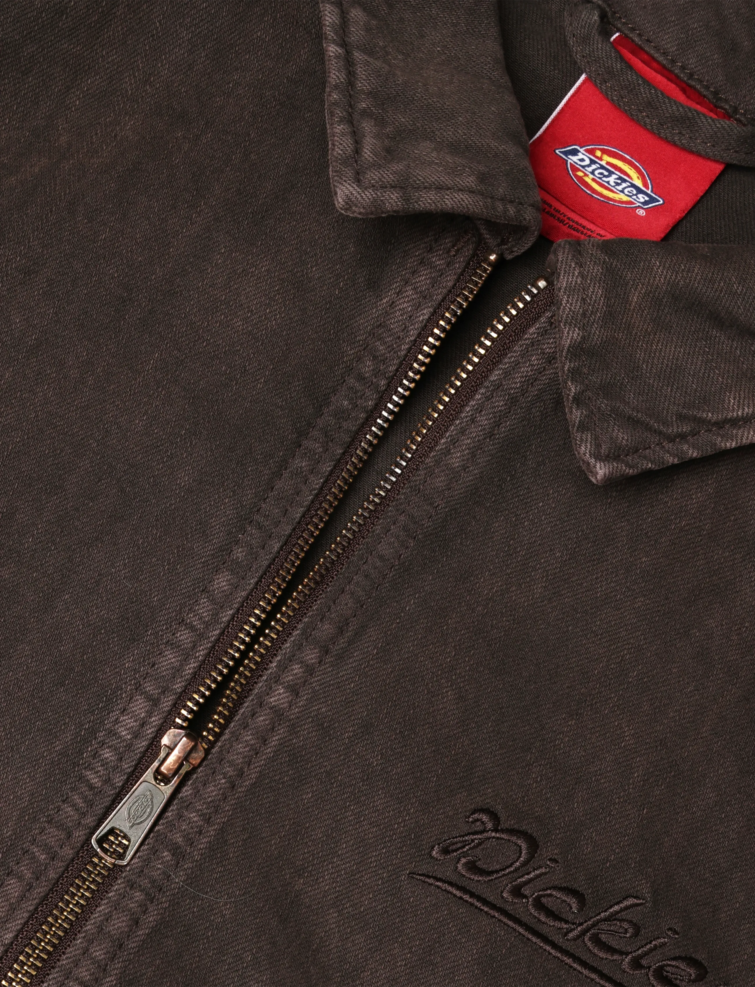 Dickies - EDGEWOOD UNLINED DENIM JACKET - uforede denimjakker - dark brown - 2