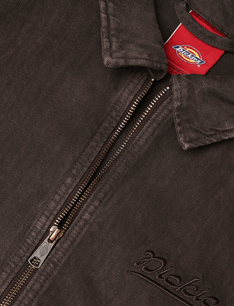 Dickies - EDGEWOOD UNLINED DENIM JACKET - uforede denimjakker - dark brown - 2